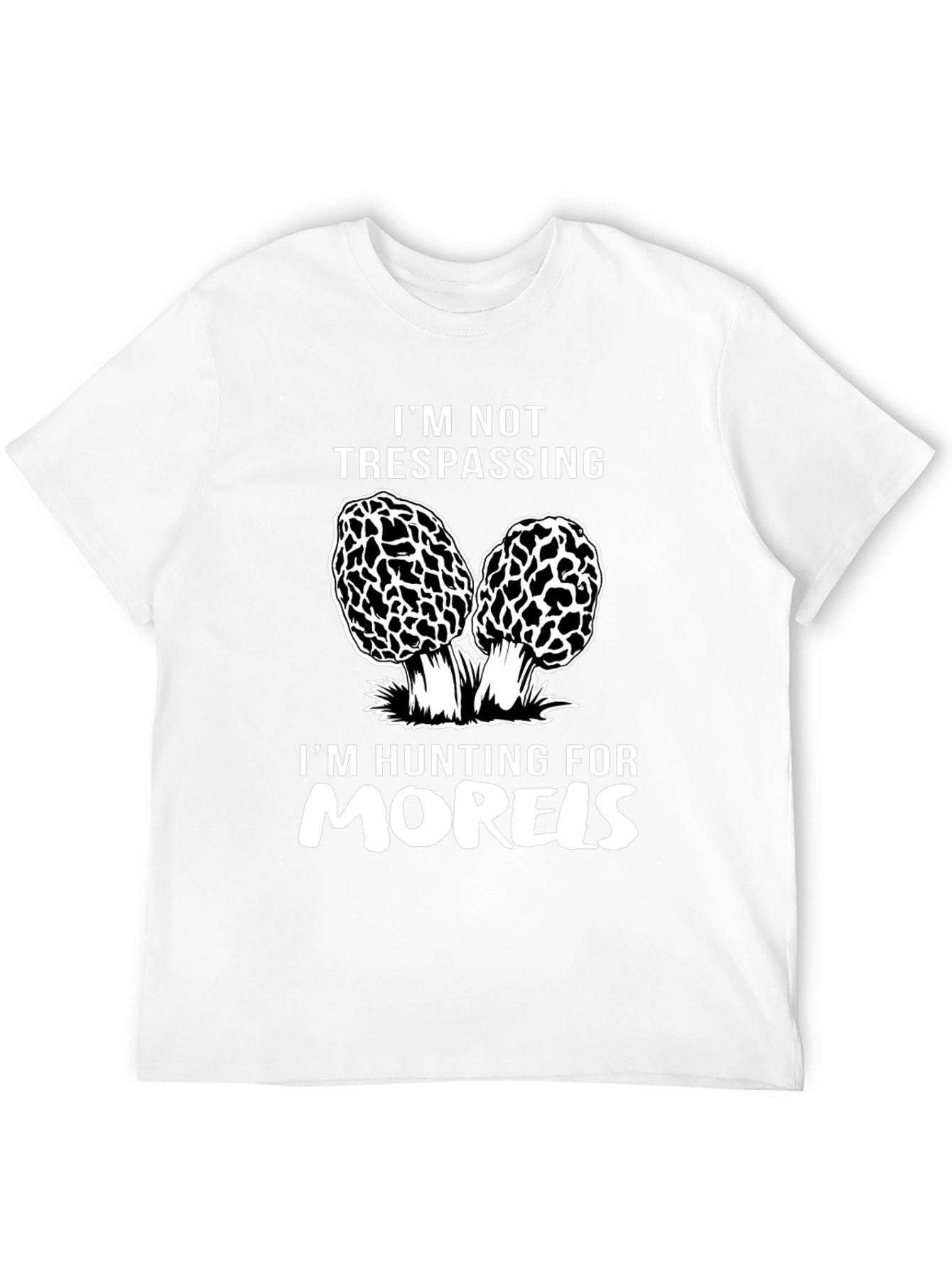 Morel Mushroom Hunting Graphic Tee - Black