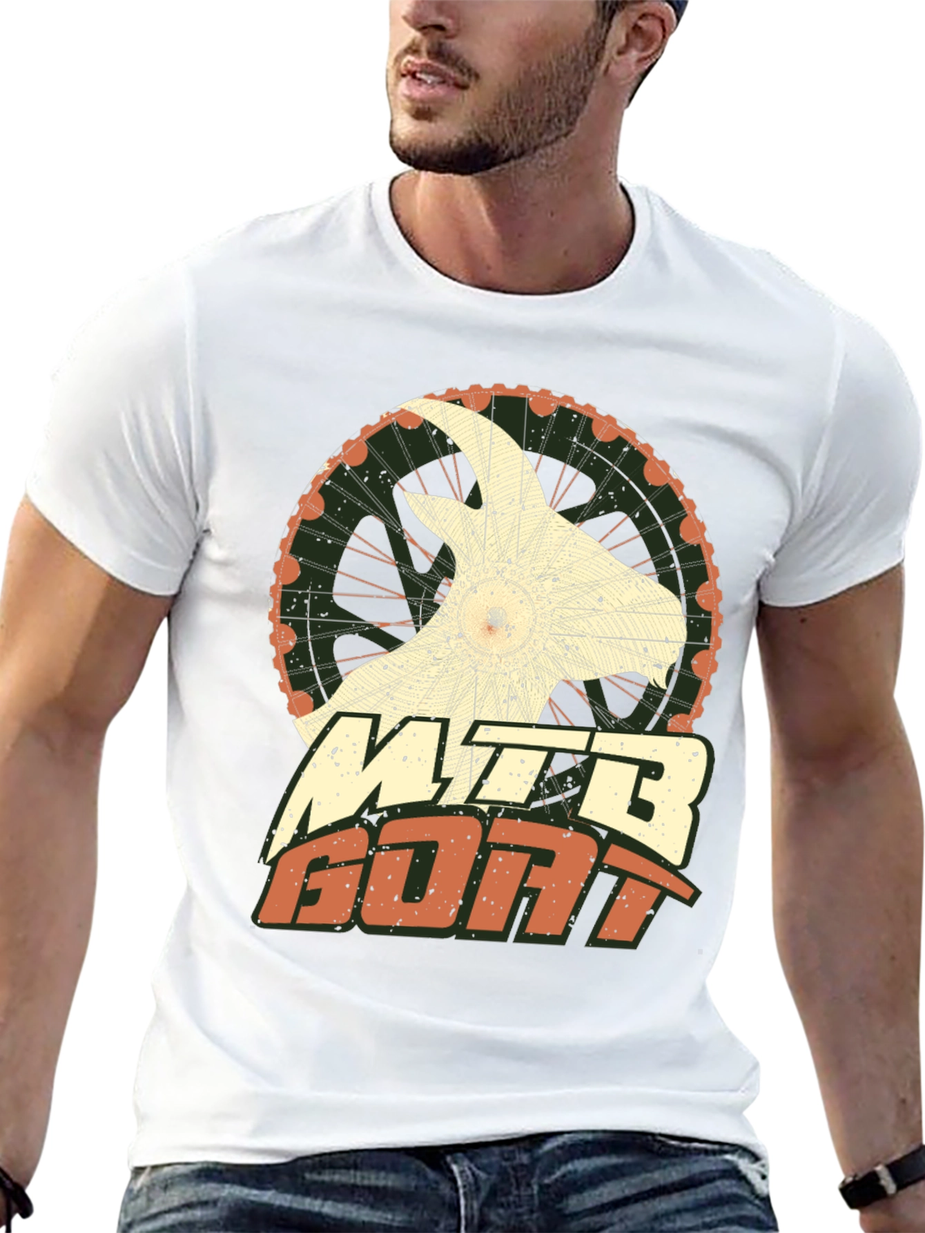 MTB Goat Graphic Tee - Mountain Bike Shirt