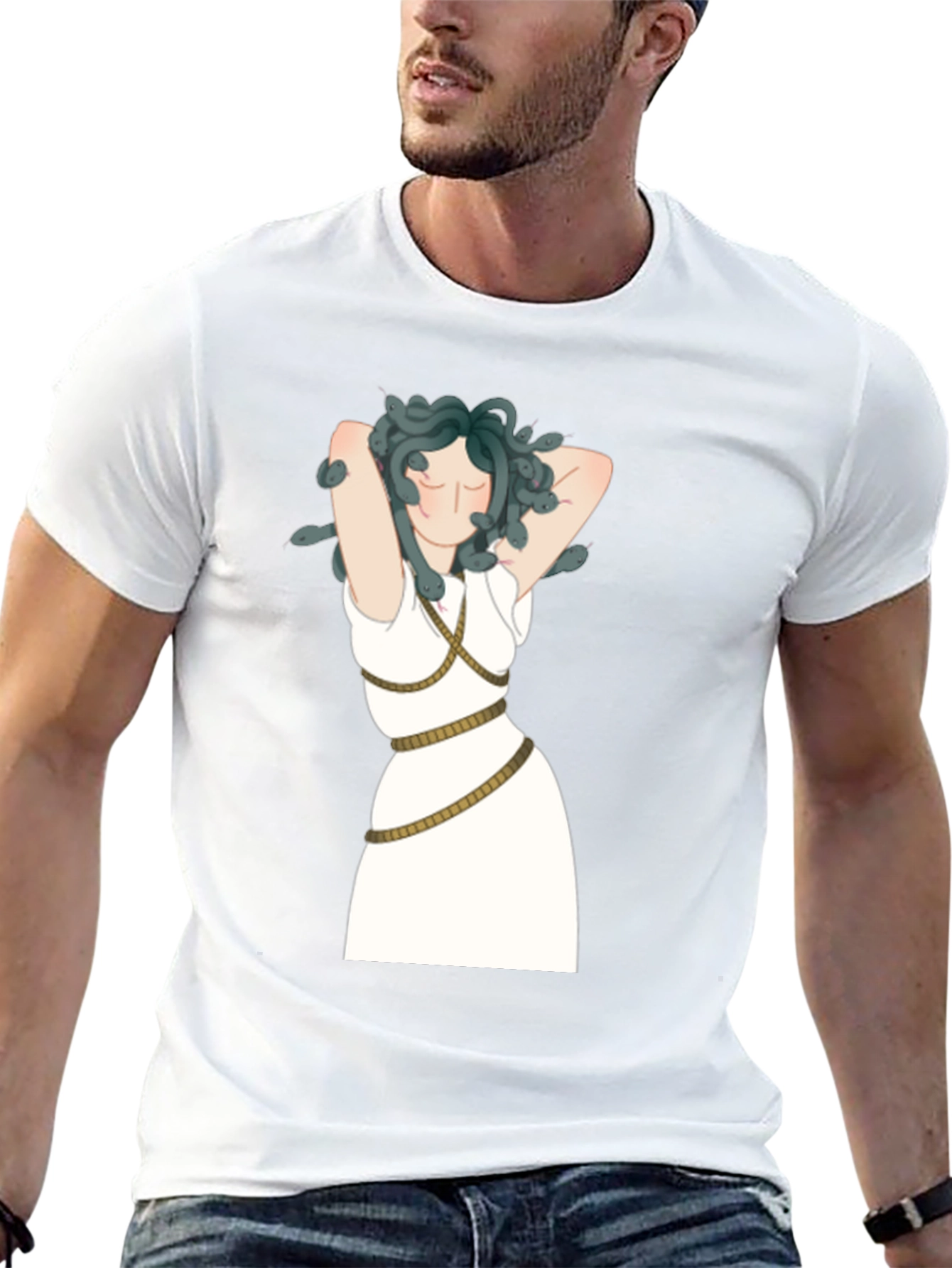 Medusa Graphic T-Shirt - Black