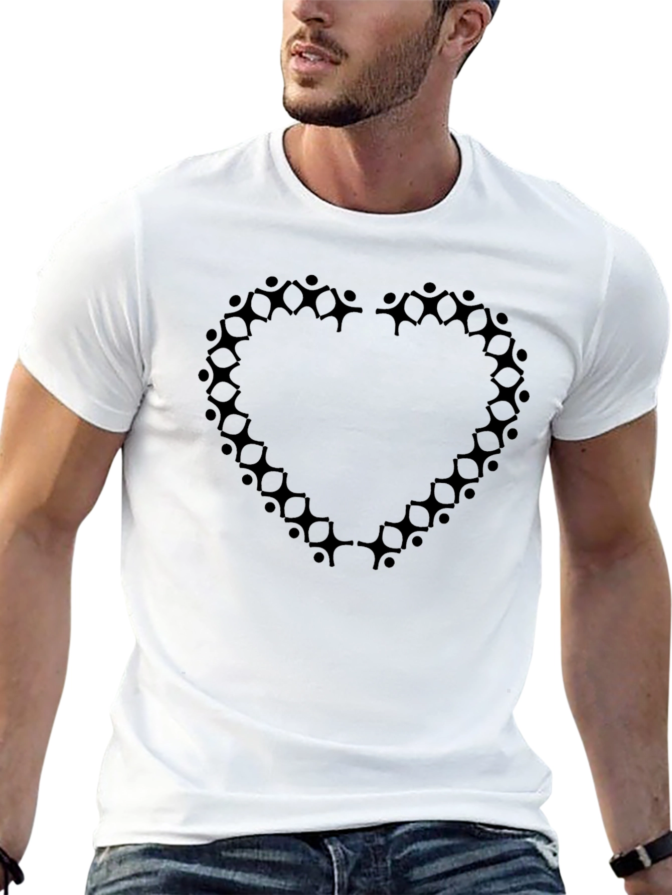 Heart of Humanity Black T-Shirt