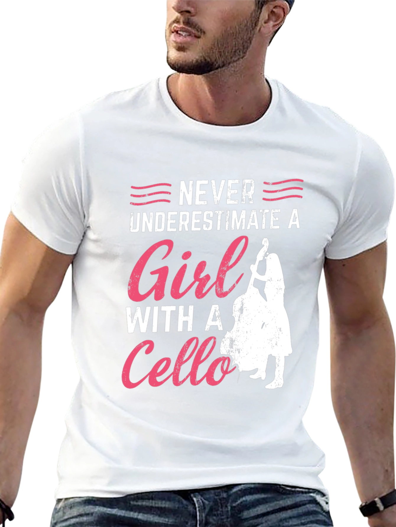 Never Underestimate A Girl With a Cello T-Shirt