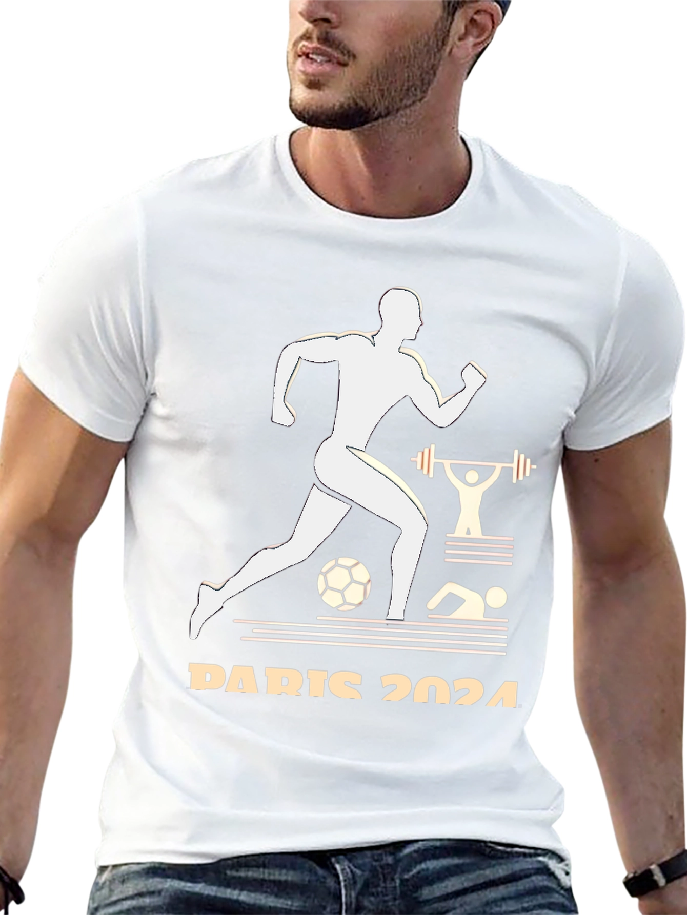 Paris 2024 Olympics T-Shirt Sports Design