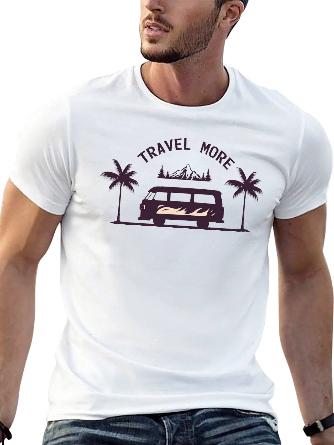 Travel More Graphic Tee - Adventure Awaits