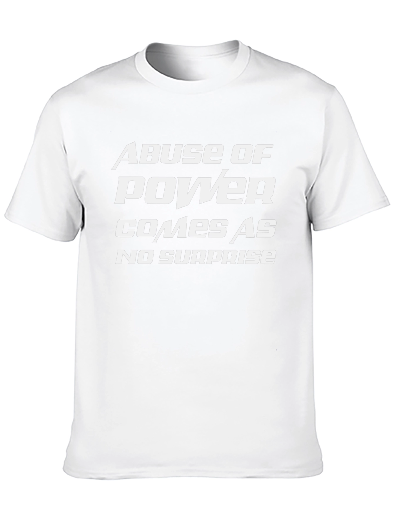 Abuse of Power Graphic Tee - Black Cotton T-Shirt