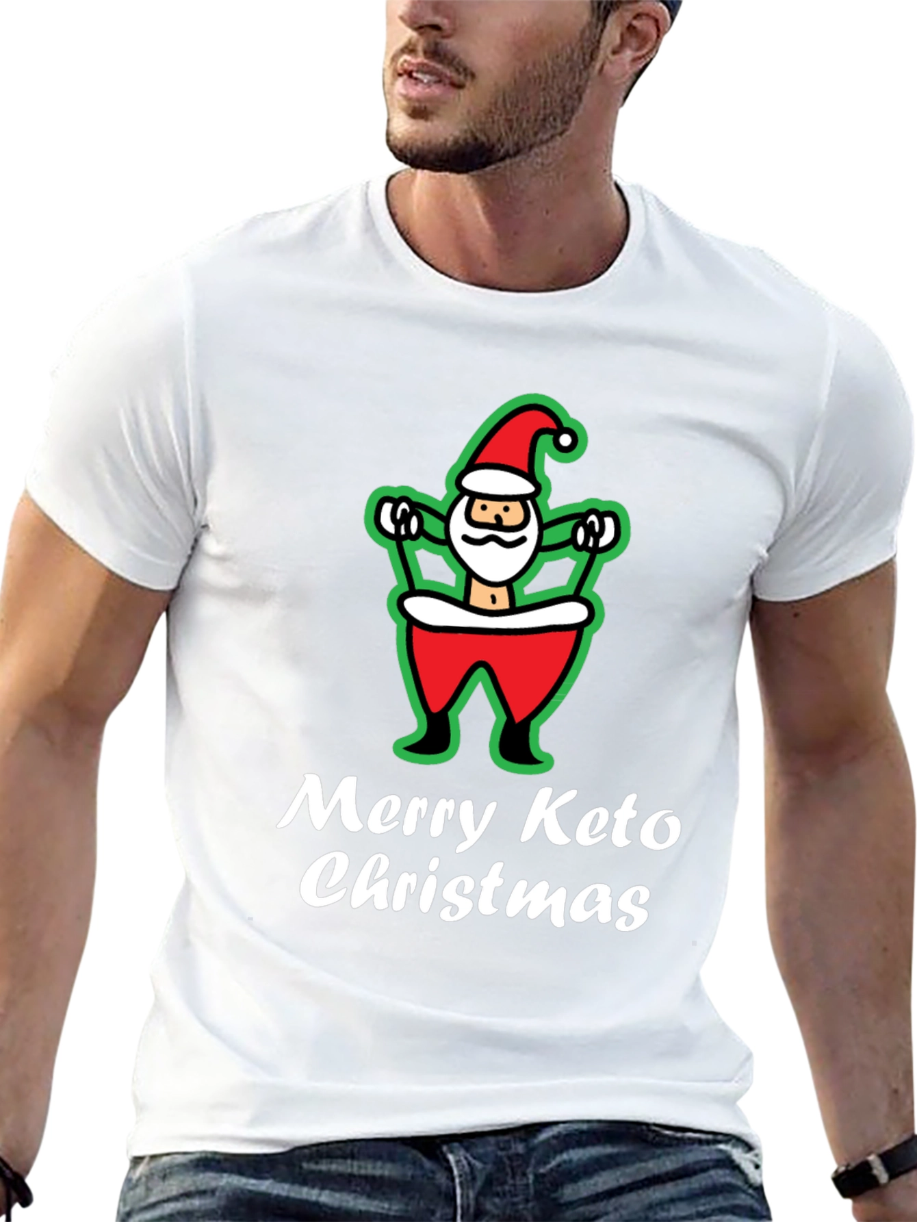 Merry Keto Christmas Graphic T-Shirt