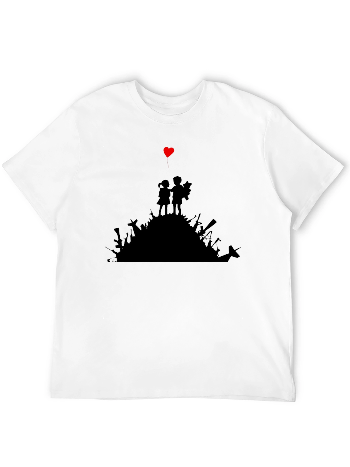 Heart Graphic T-Shirt - Peace Over Weapons