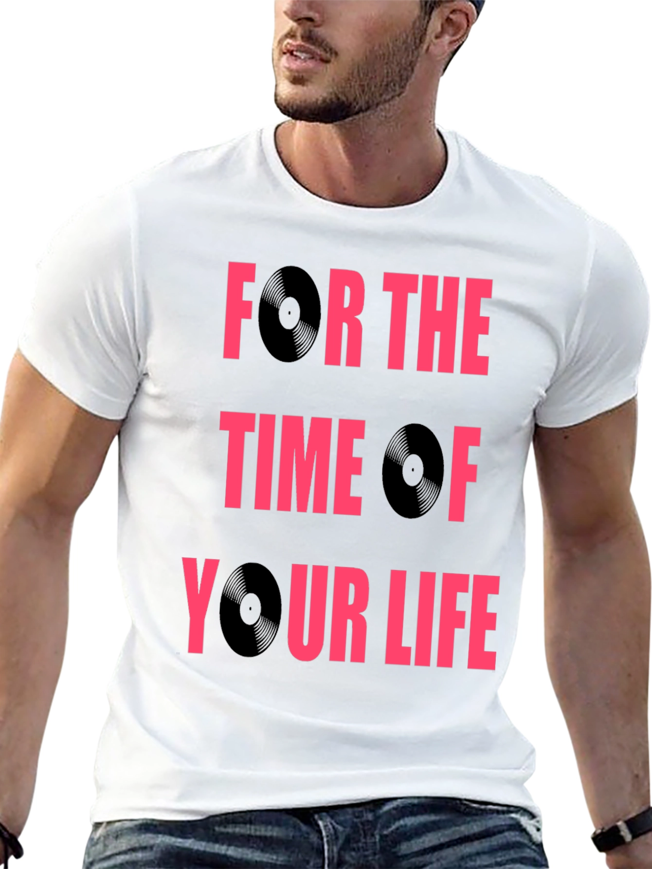 Retro Vinyl Record Graphic T-Shirt