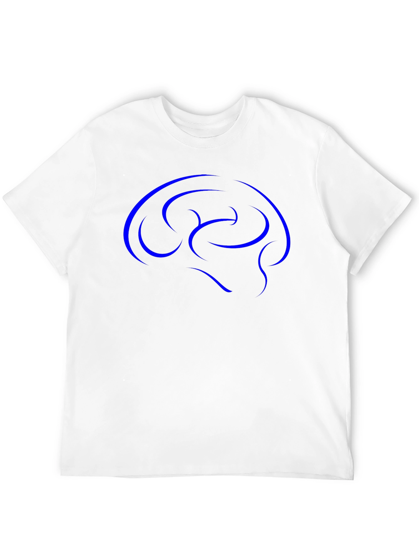 Abstract Brain Graphic Tee - Black