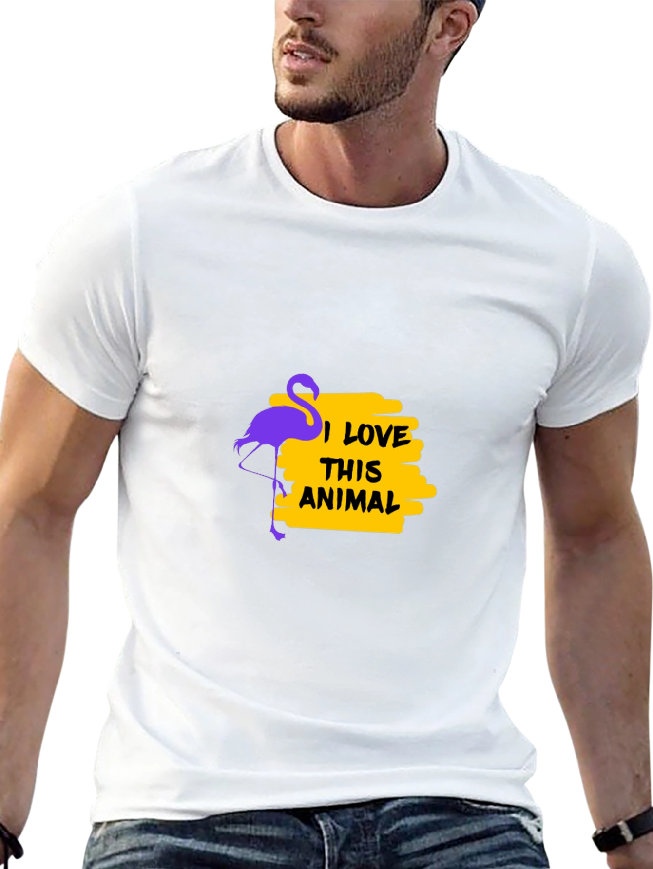 Flamingo Lover Black T-Shirt