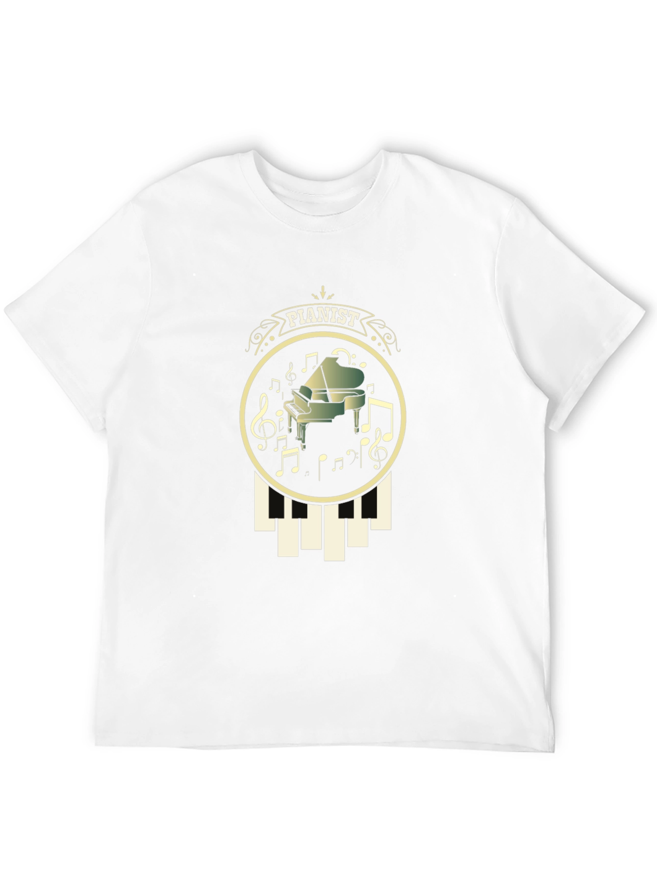Pianist Graphic T-Shirt - Music Lover Tee