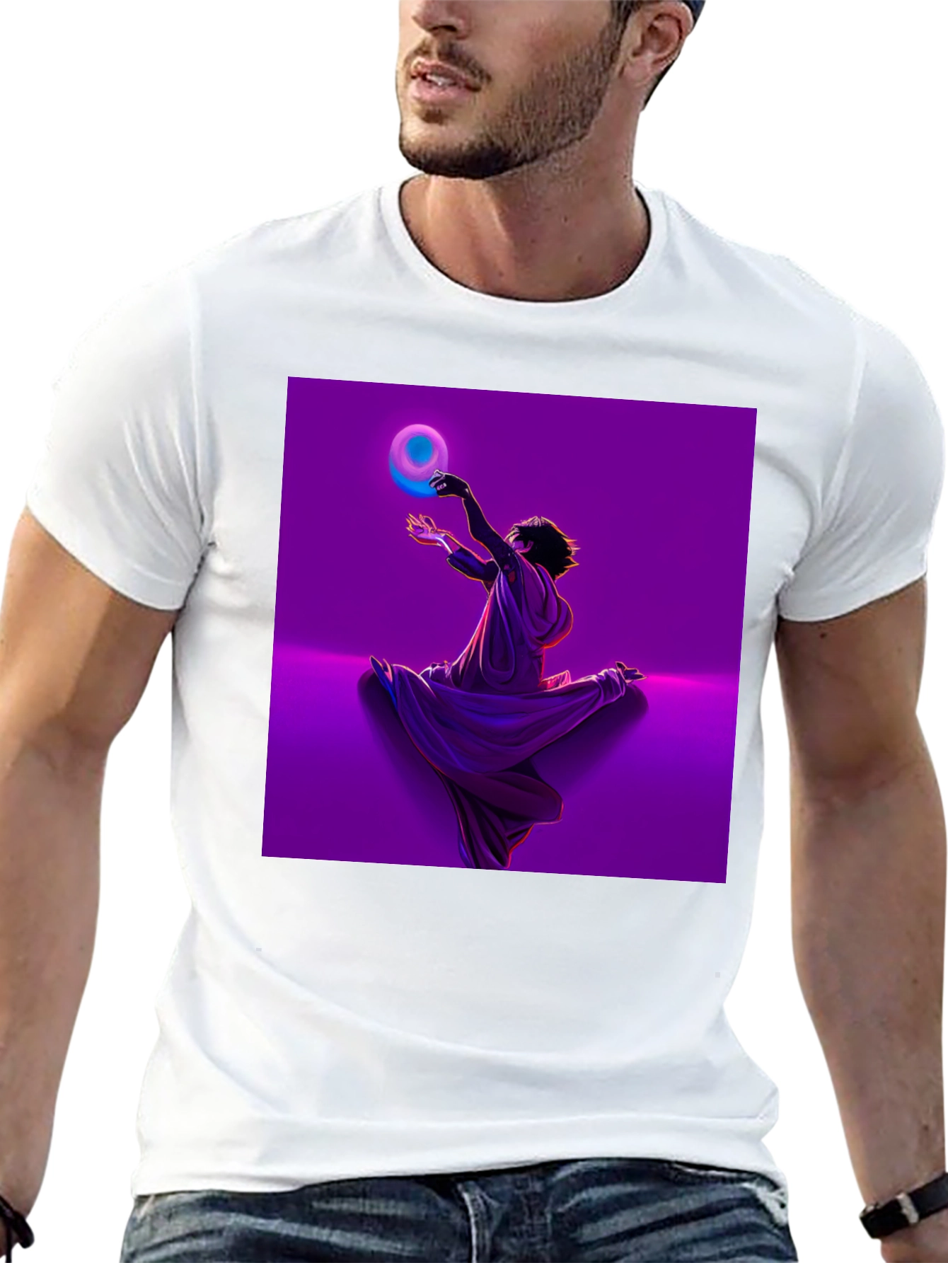 Mystic Orb Graphic Tee - Unisex Black T-Shirt