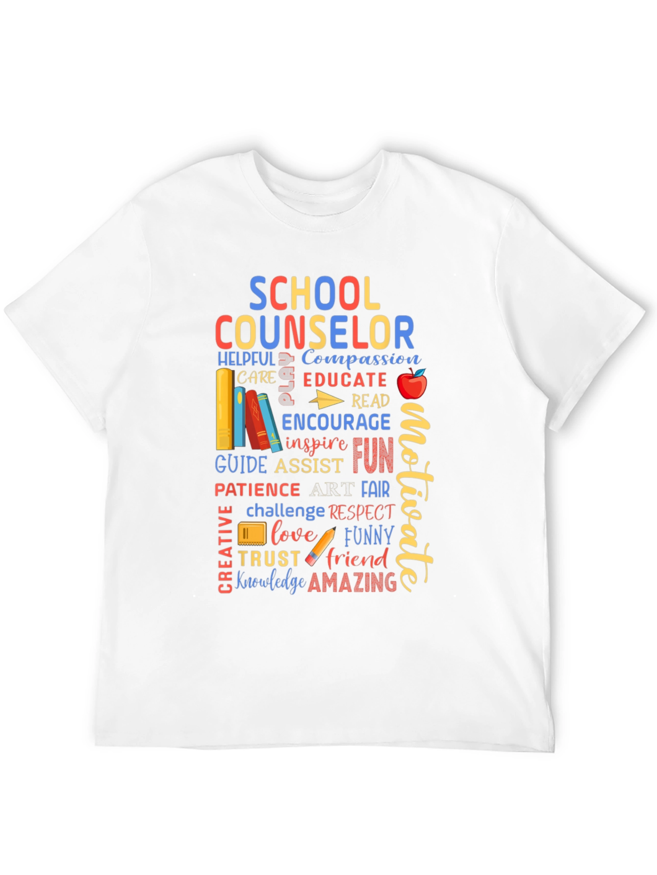 School Counselor Word Art T-Shirt