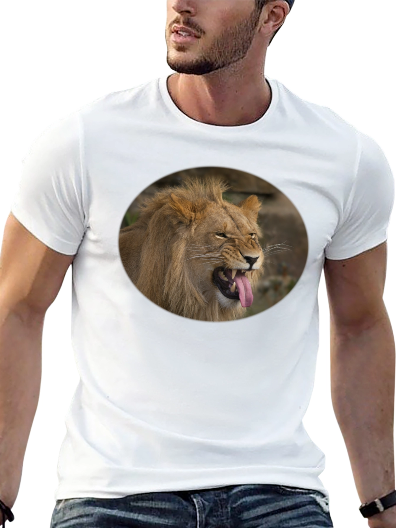 Lion Tongue T-Shirt - Mens Graphic Tee