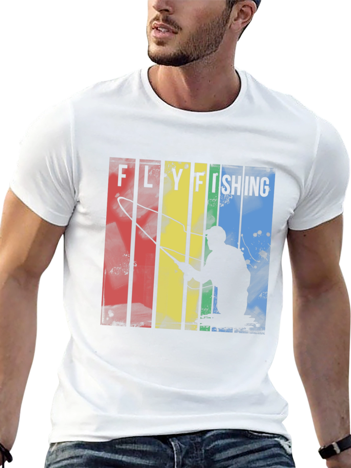 Fly Fishing Retro Graphic Tee