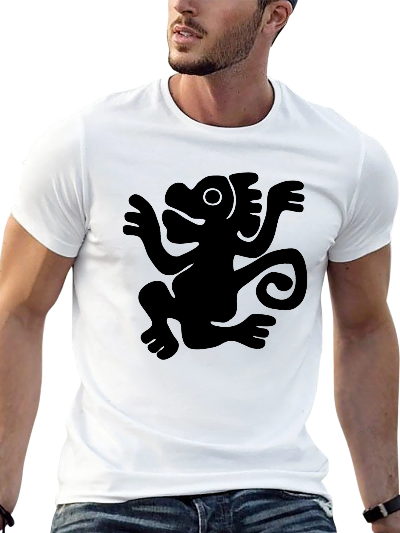 Monkey Graphic Black Tee