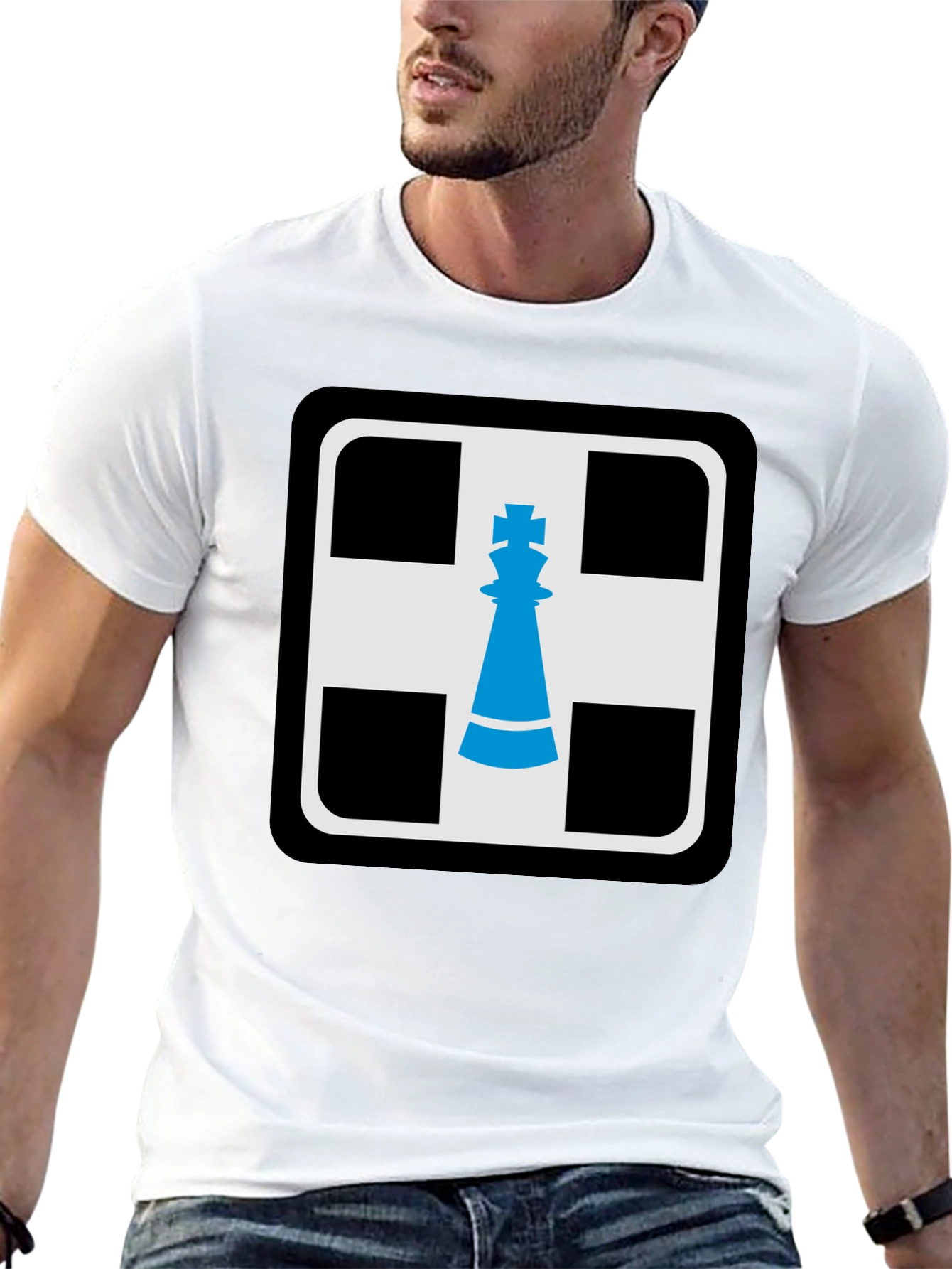 Chess King Graphic T-Shirt - Black
