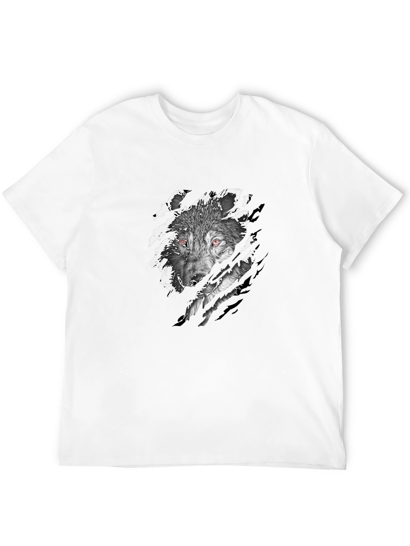 Black Wolf Graphic Tee - Fierce Style
