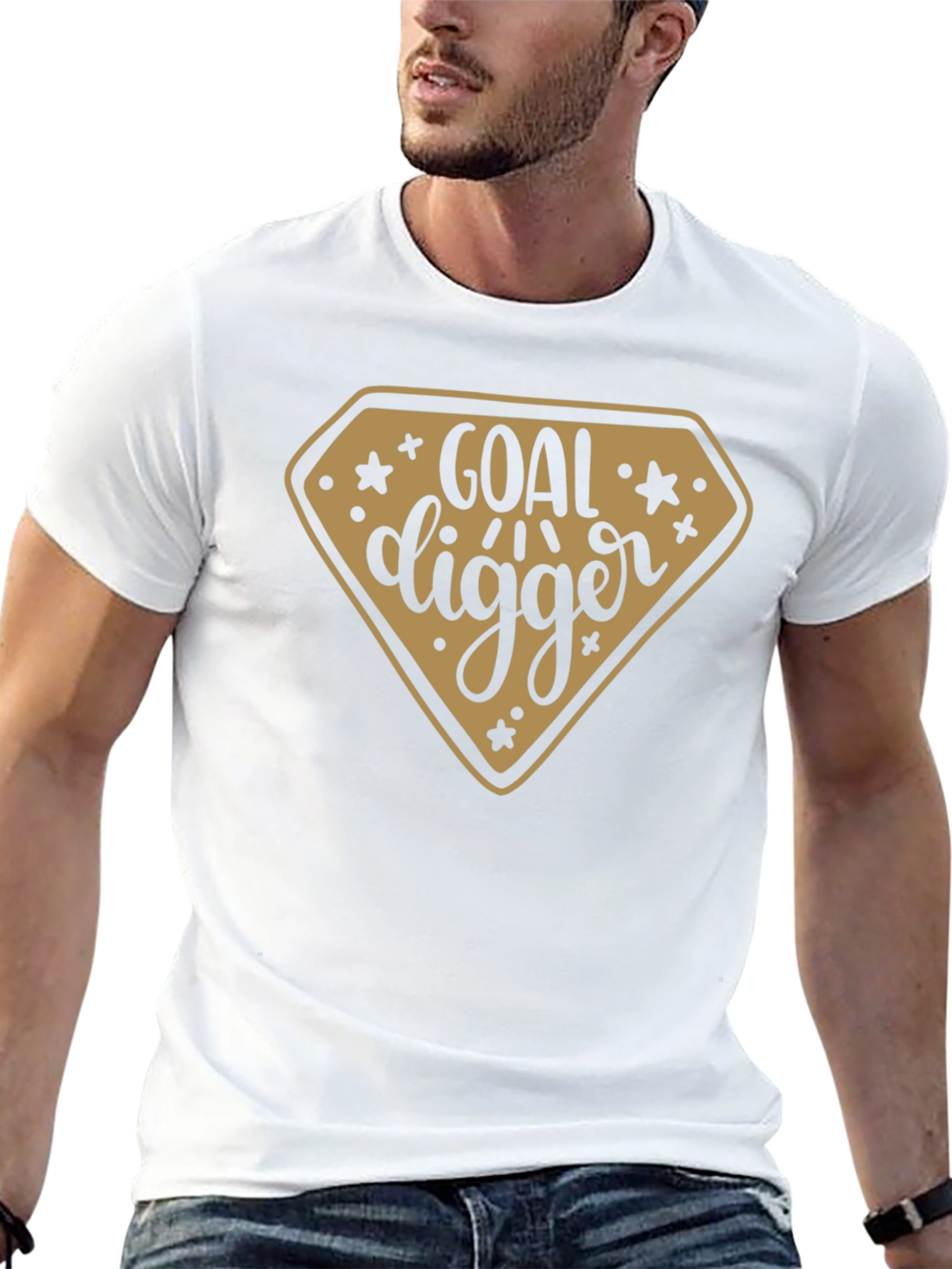 Goal Digger Graphic T-Shirt - Black