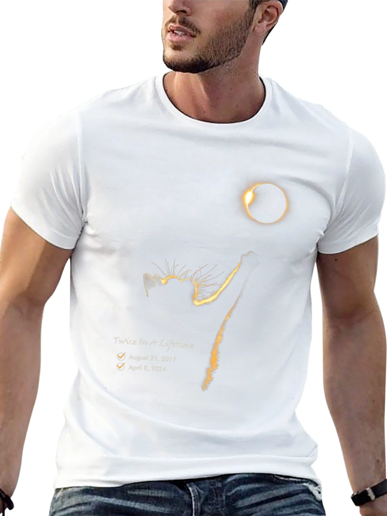 Eclipse Cat T-Shirt - Twice In A Lifetime