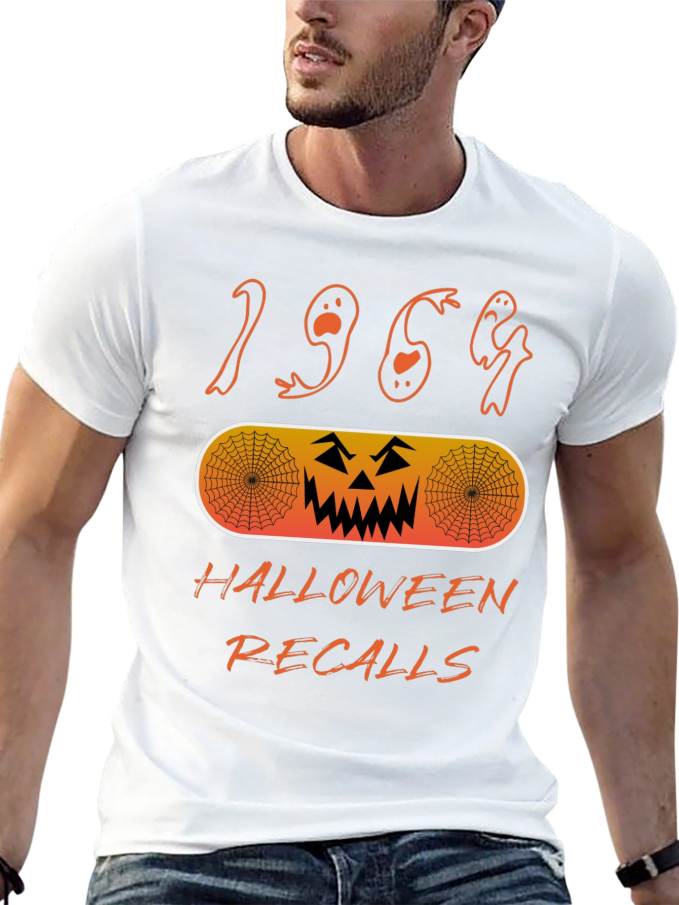 Halloween 1969 Ghostly Retro T-Shirt