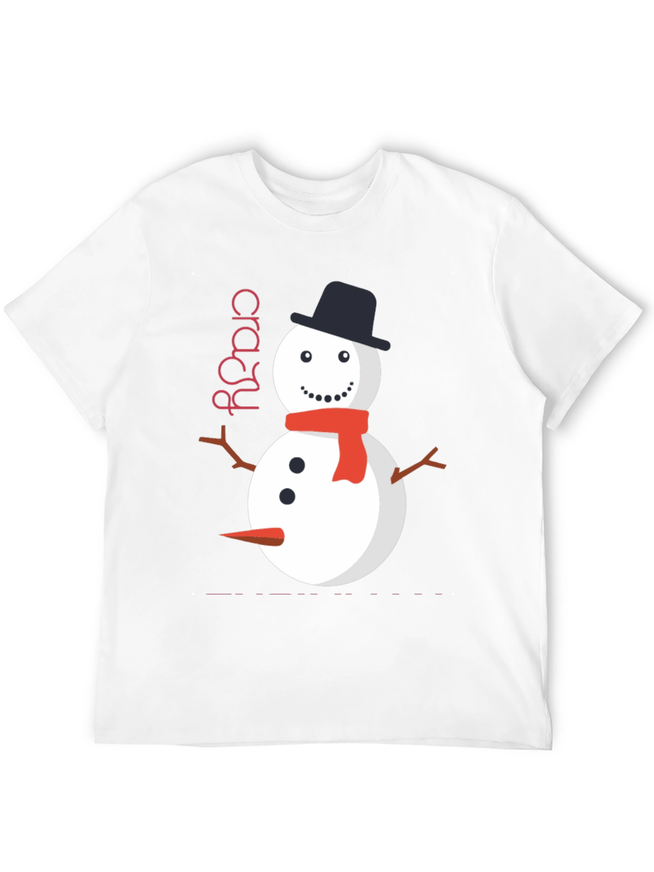 Crazy Snowman Graphic Tee