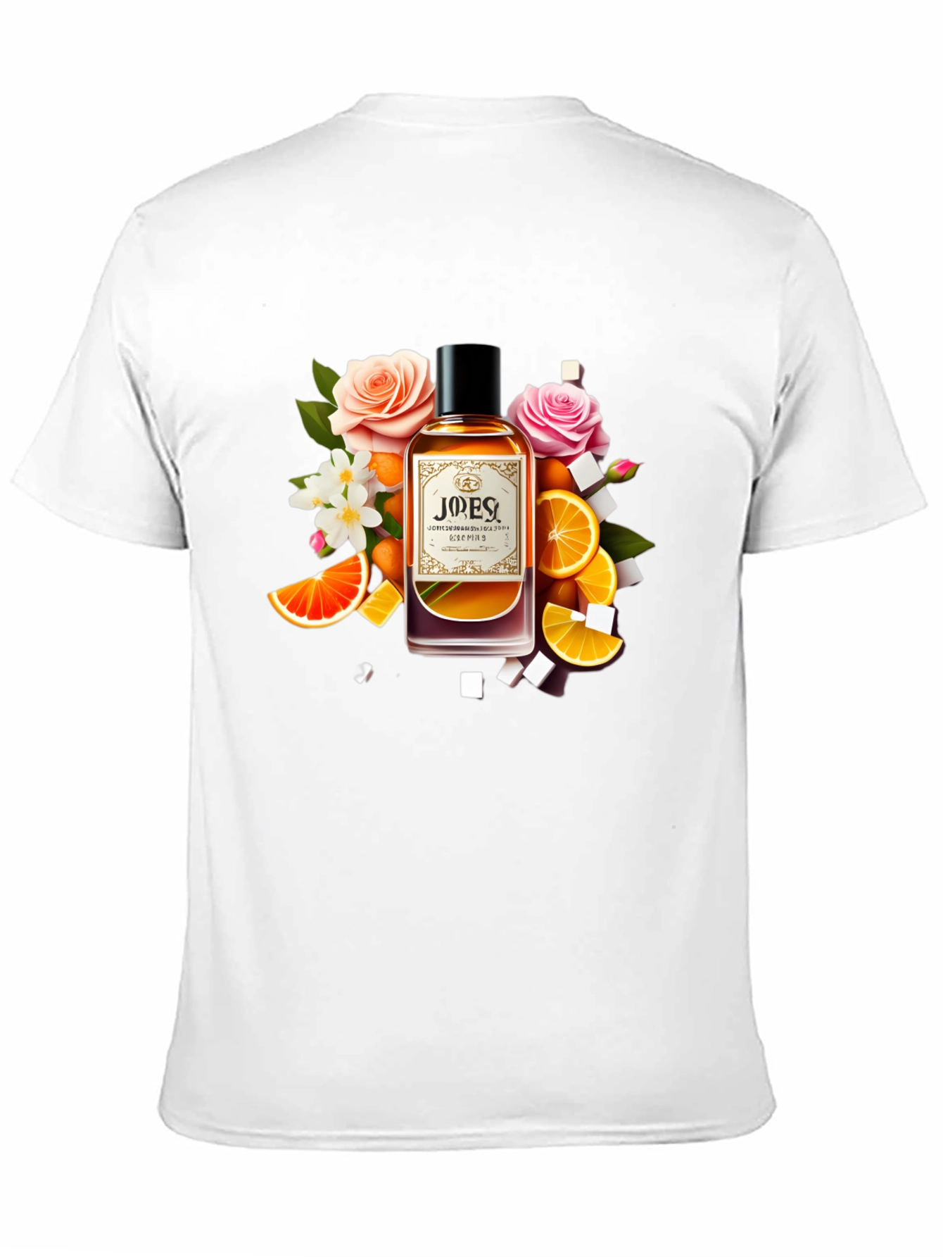 Floral Citrus Perfume T-Shirt - Unique Design