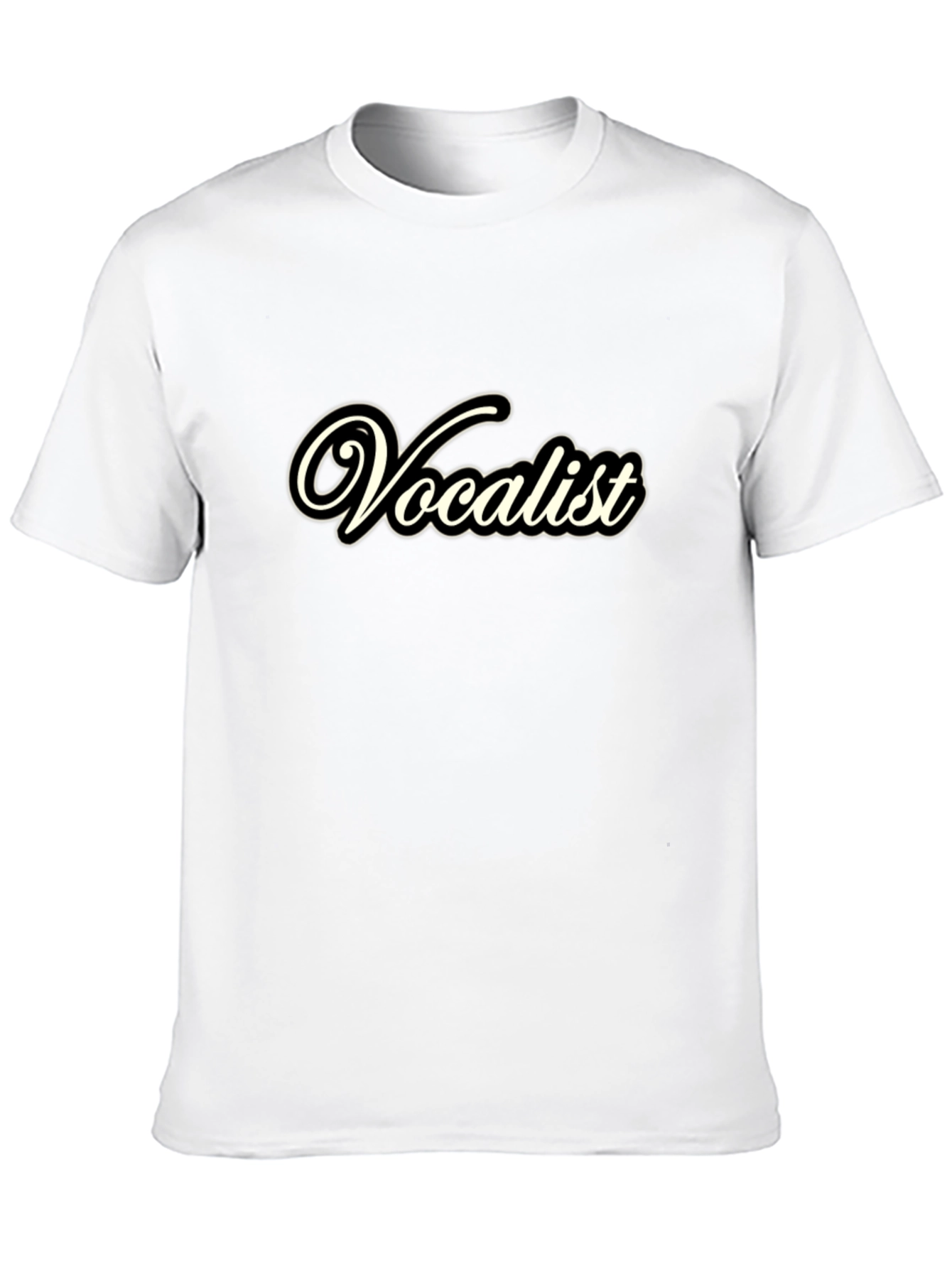 Vocalist Graphic Tee - Black Cotton T-Shirt