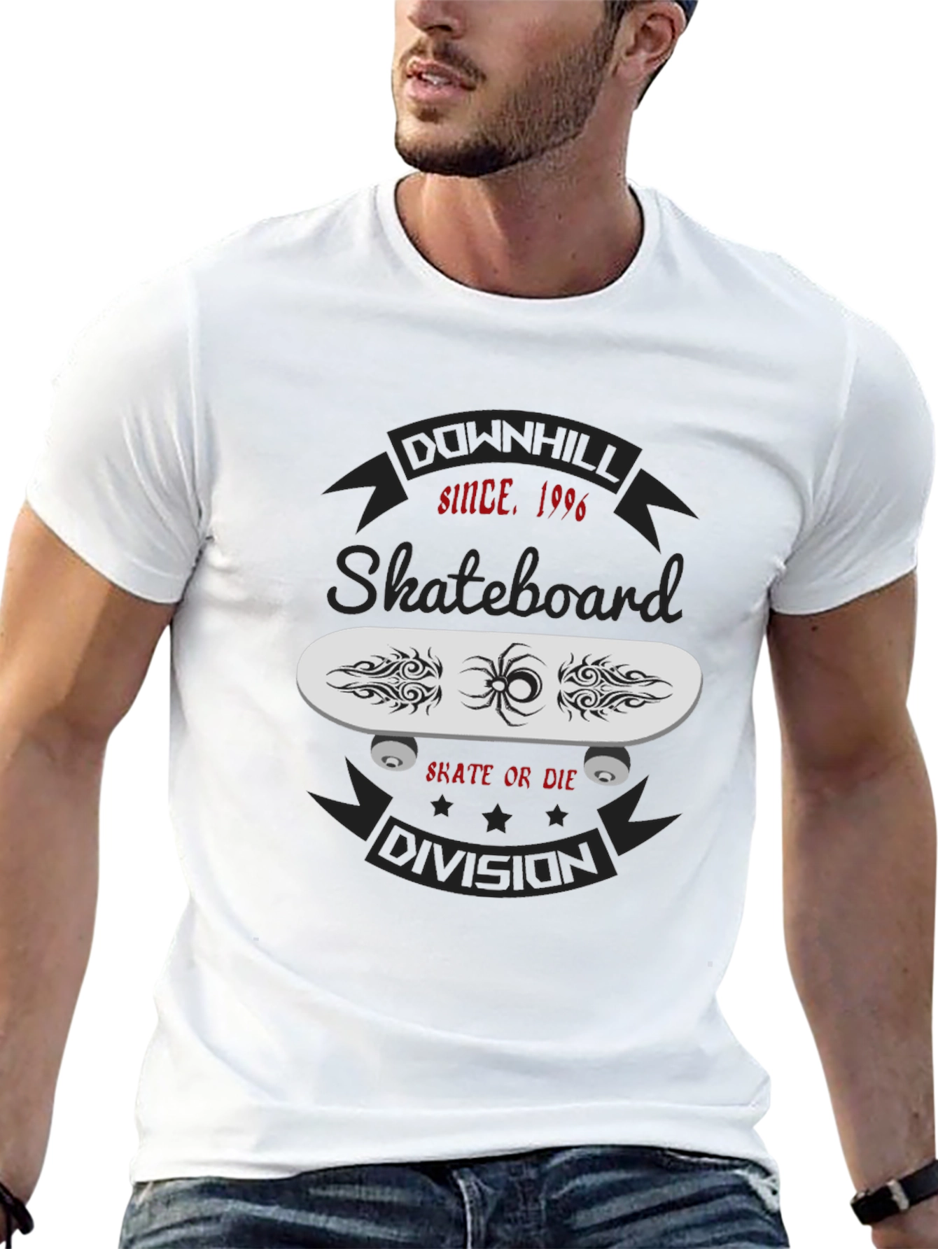 Downhill Skateboard Division T-Shirt - Skate or Die!