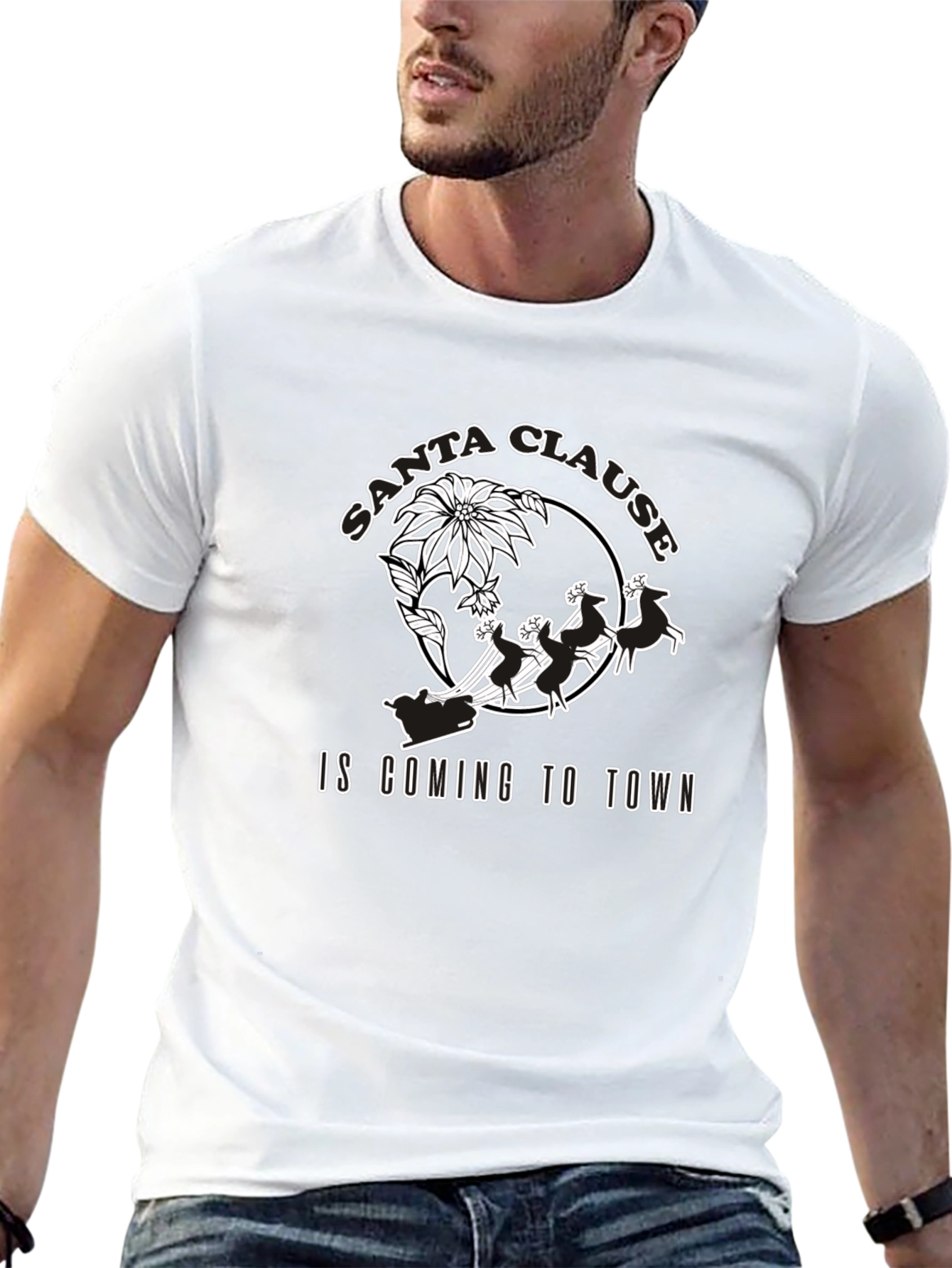 Santa Claus is Coming to Town Graphic T-Shirt