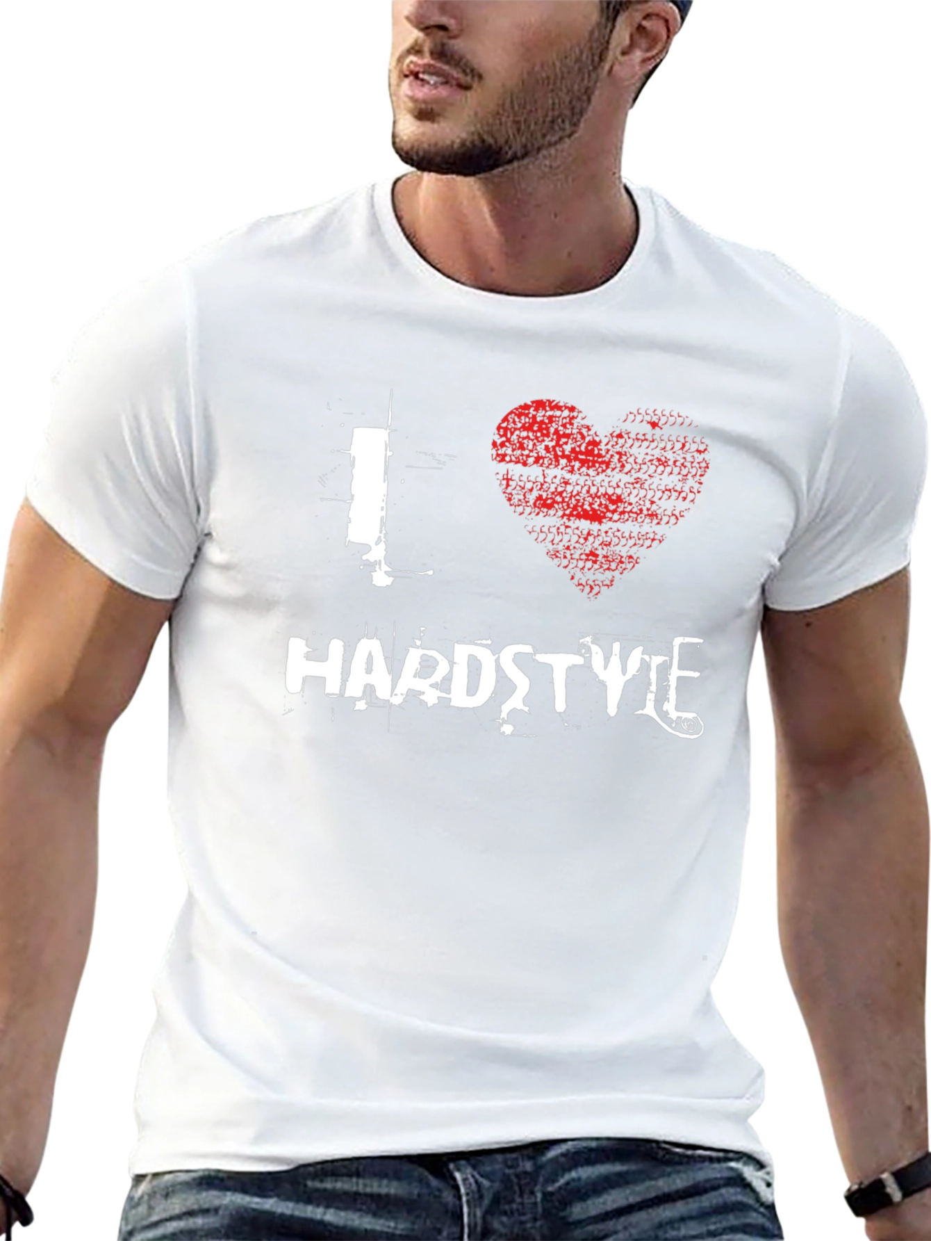 I Love Hardstyle T-Shirt Black Graphic Tee
