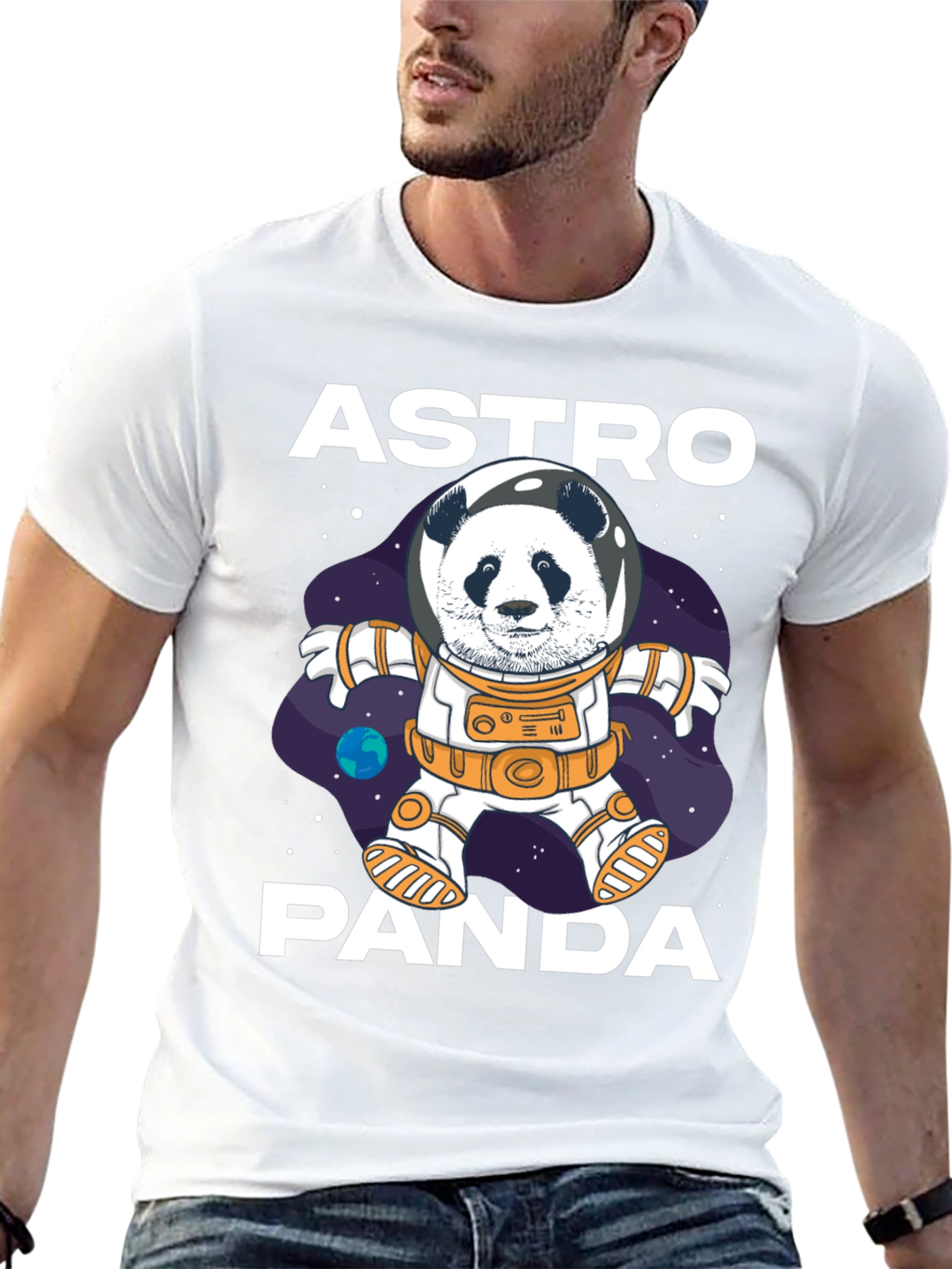 Astro Panda Graphic Tee - Space Adventure