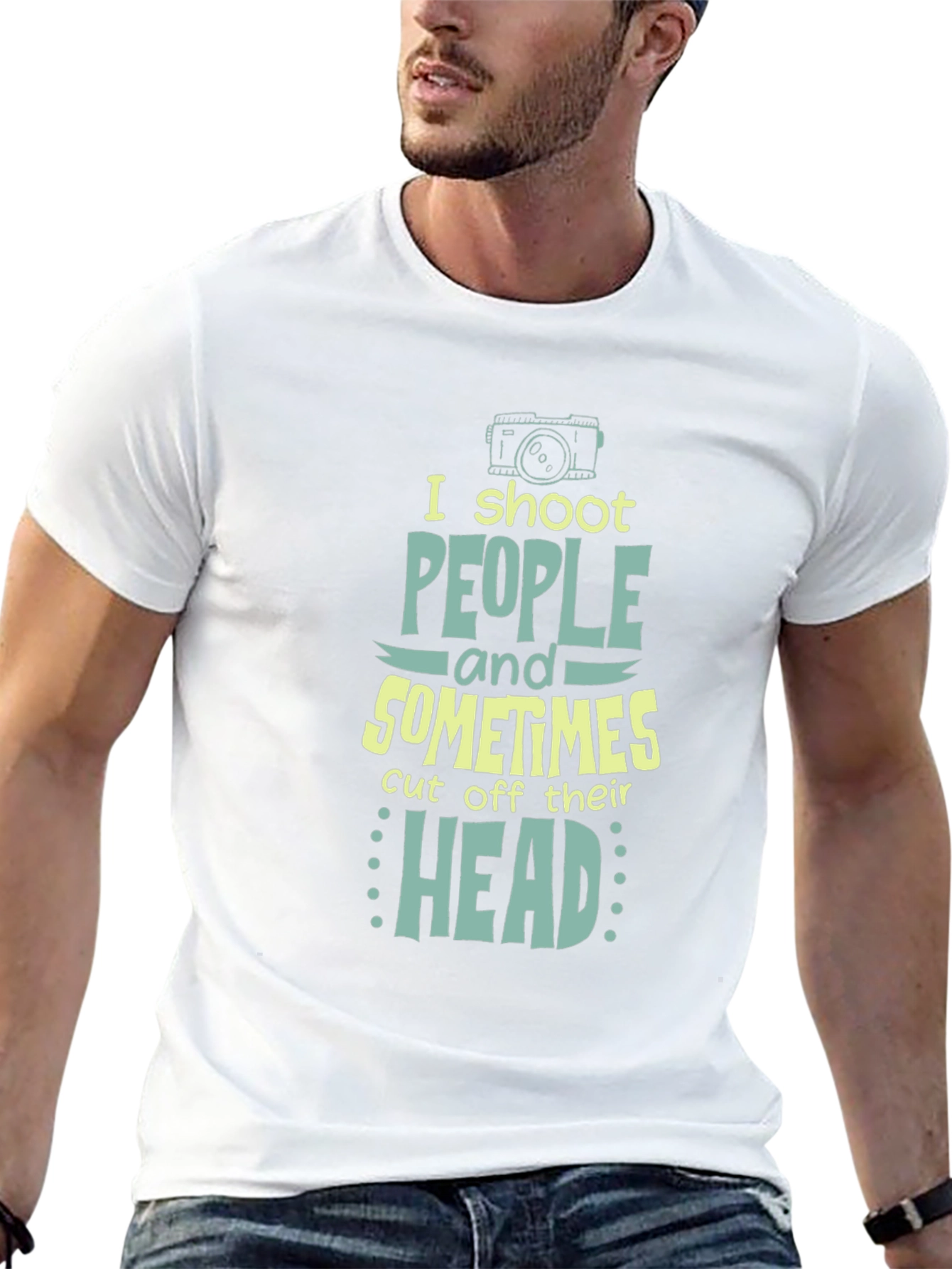 Humorous Photographer T-Shirt - I Shoot People