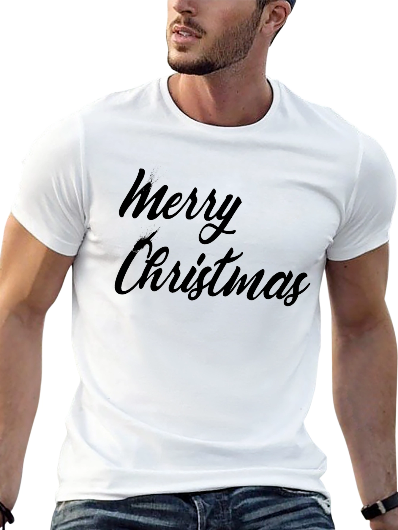 Merry Christmas Black T-Shirt