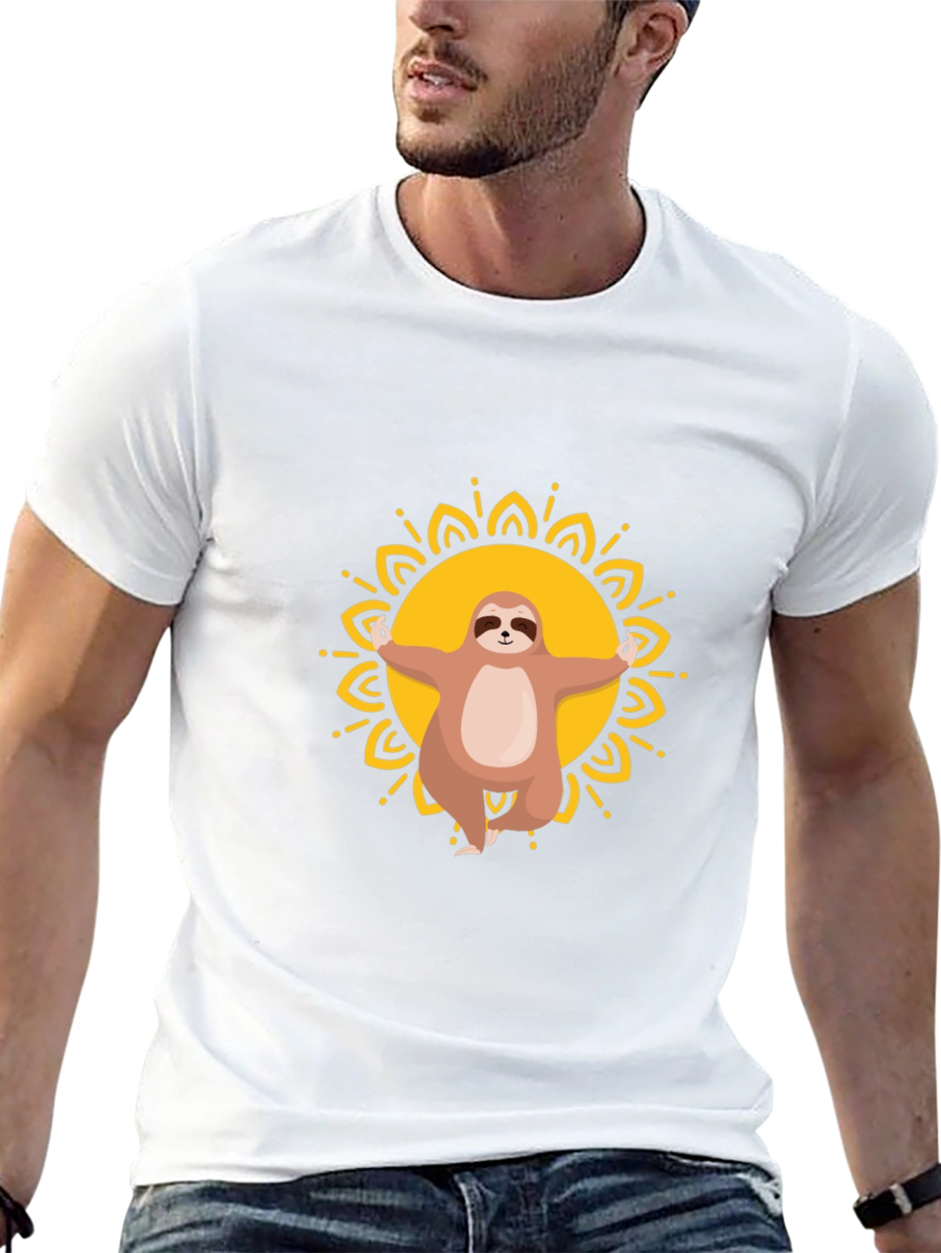 Sloth Yoga Graphic Tee - Meditate in Style!