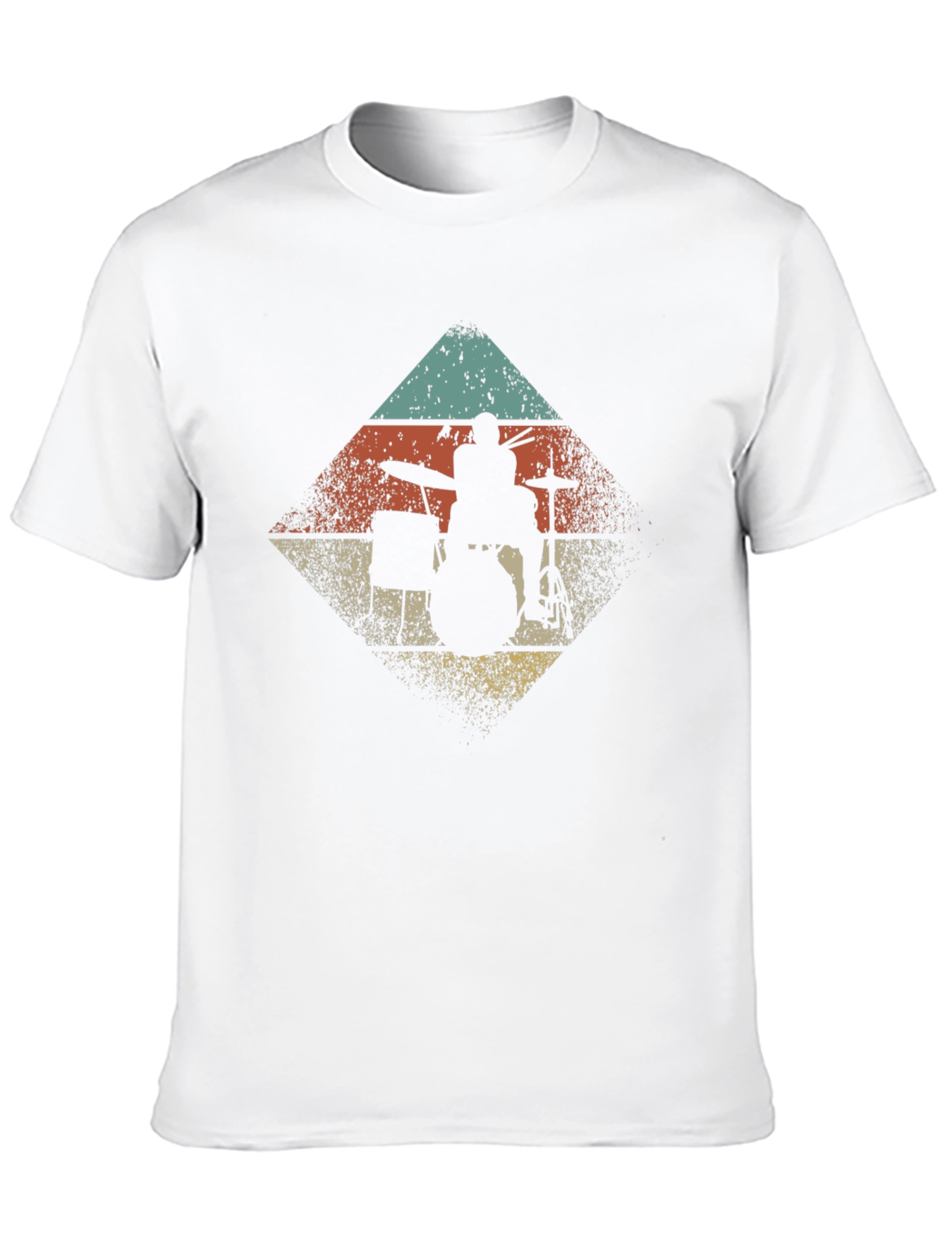 Retro Drummer Silhouette Tee