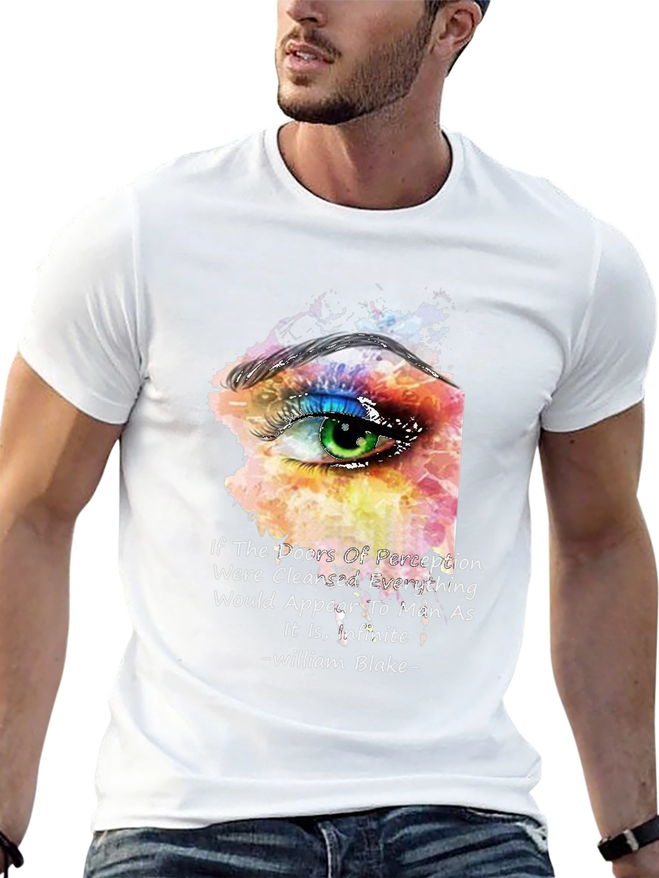 Perception Eye T-Shirt - William Blake Quote