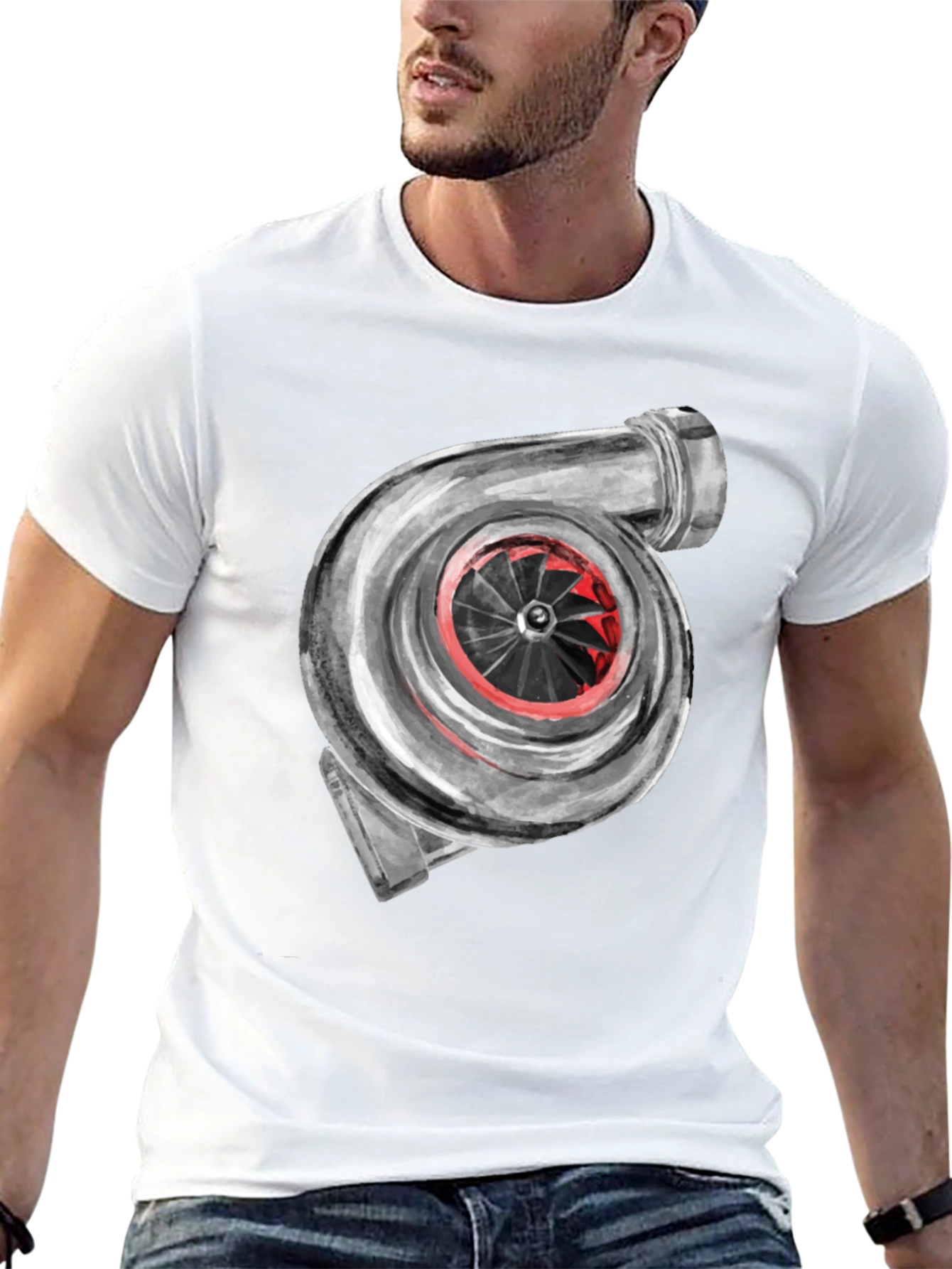 Turbocharger Graphic Tee - Automotive Enthusiast Apparel