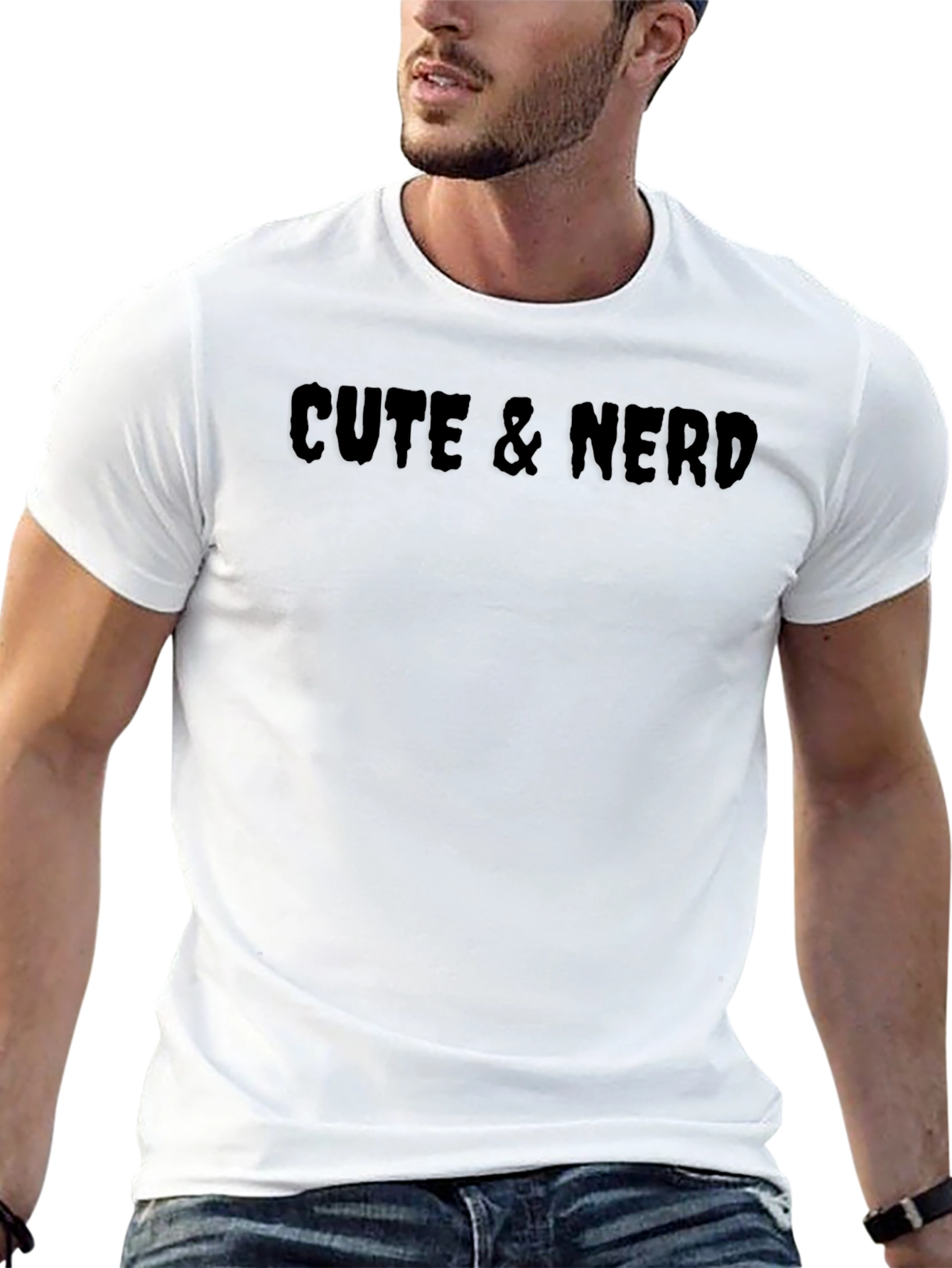 Cute & Nerd Black T-Shirt