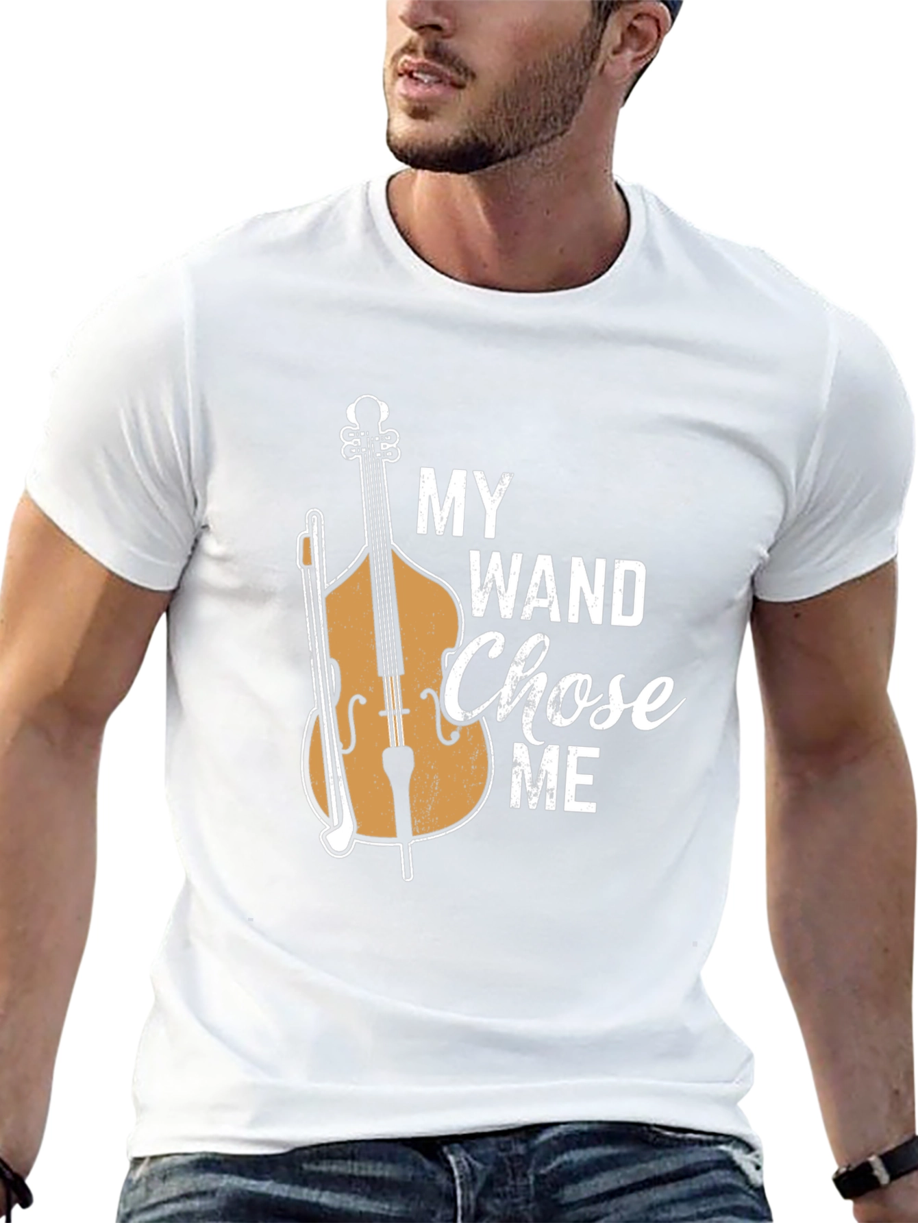 My Wand Chose Me Bass Player T-Shirt