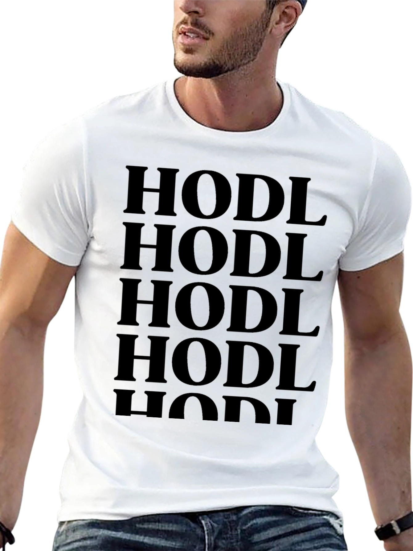 HODL Crypto T-Shirt - Black Cotton Graphic Tee