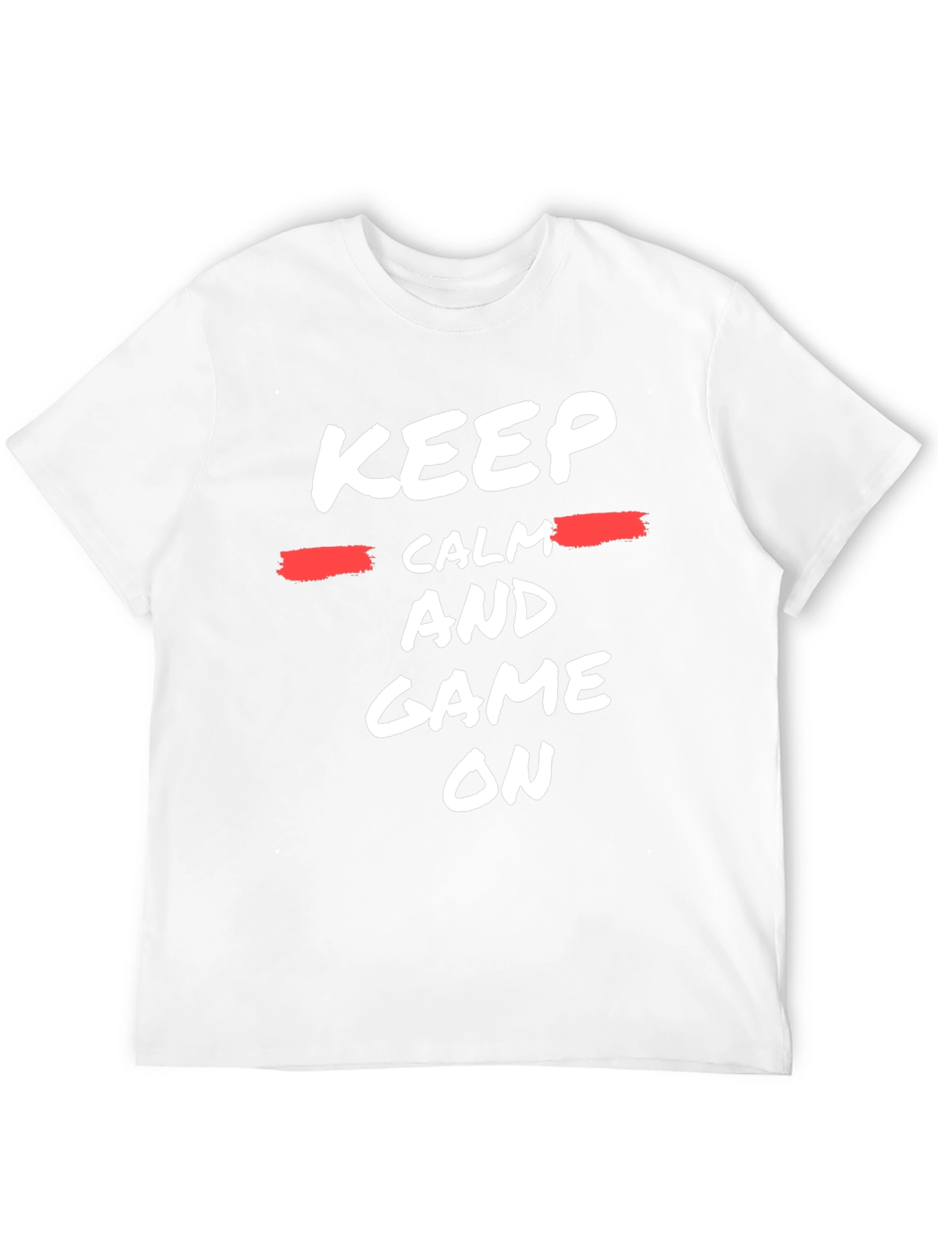 Keep Calm and Game On Black T-Shirt