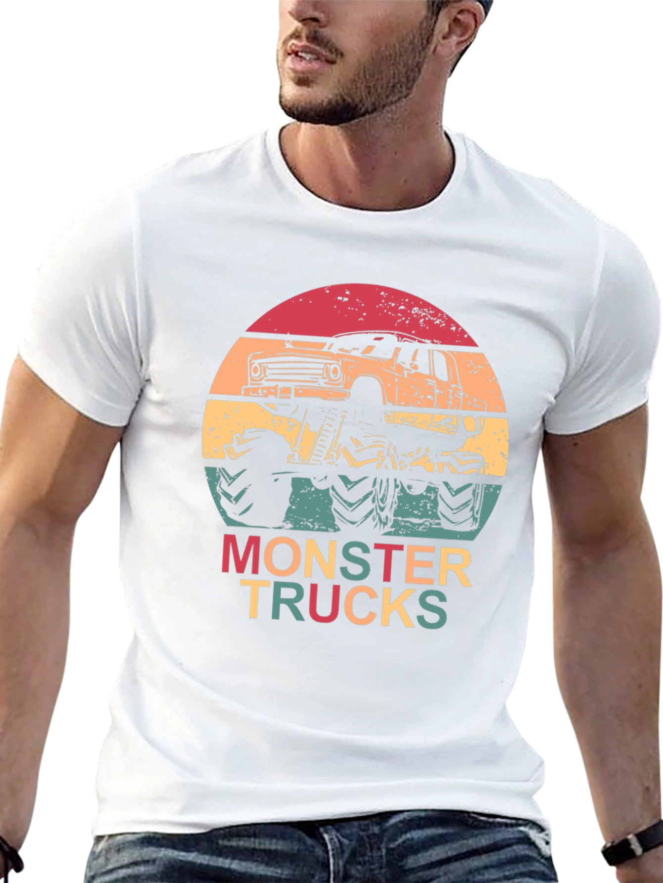 Monster Truck Retro Graphic Tee