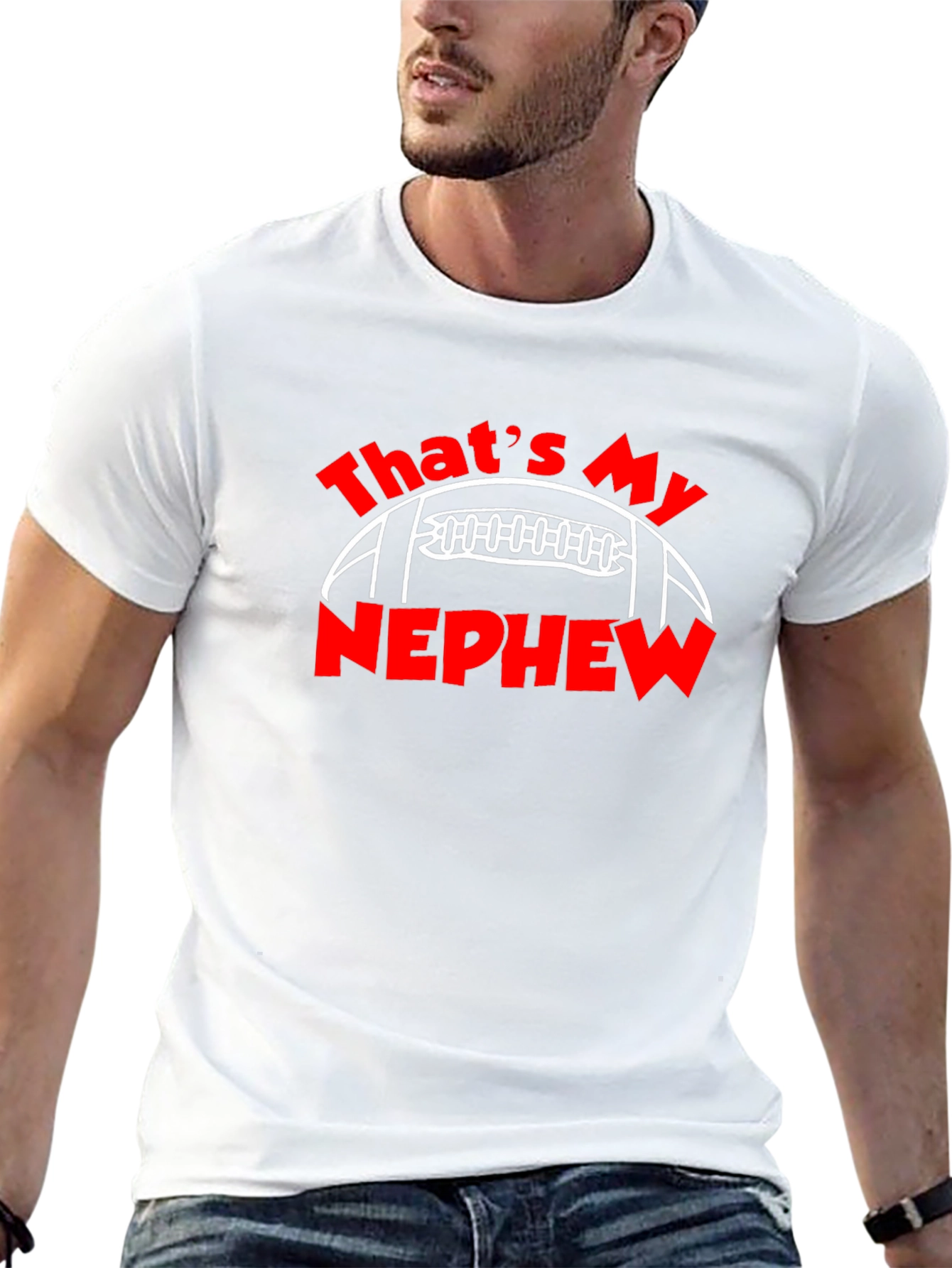 Thats My Nephew Football Graphic T-Shirt