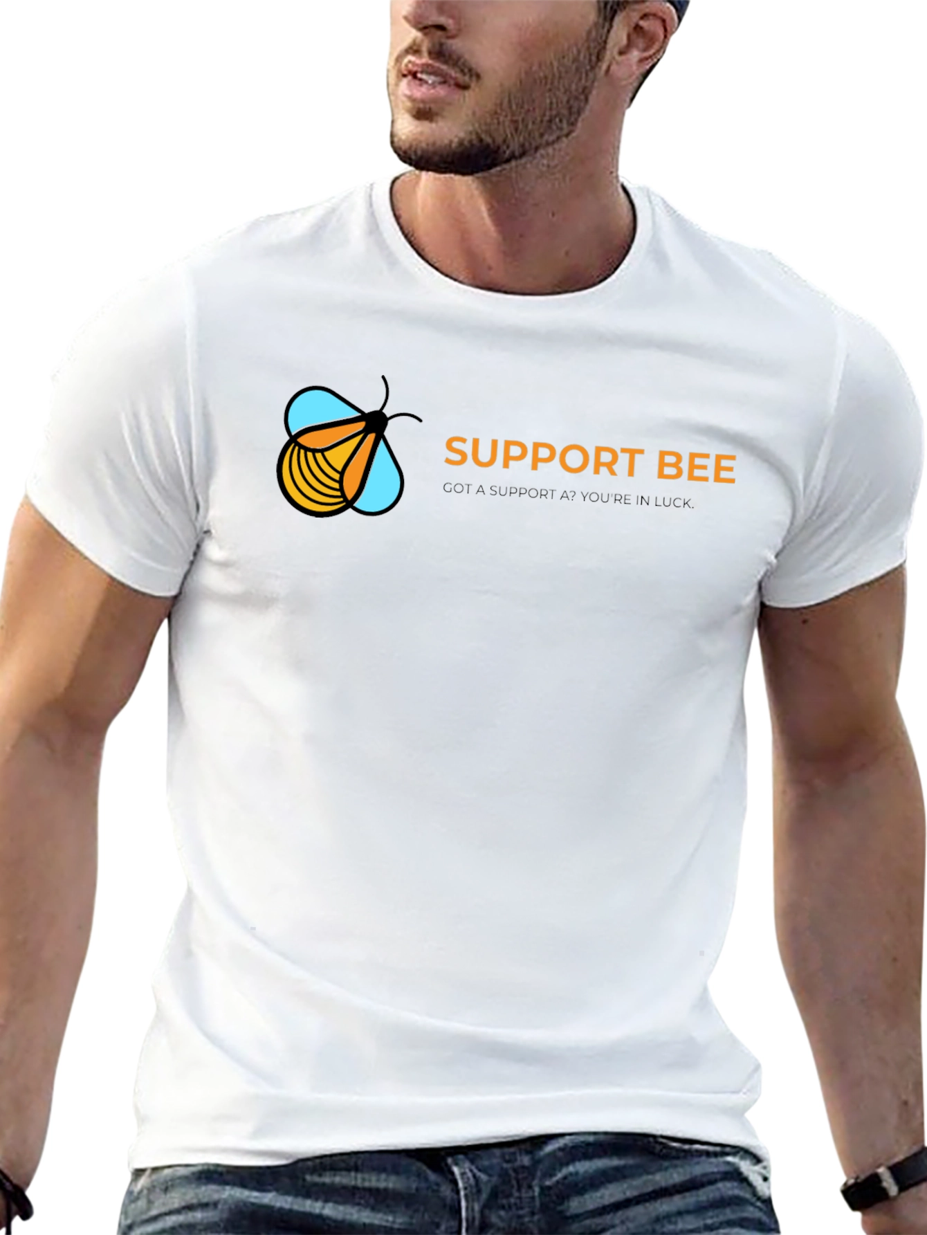 Support Bee Black T-Shirt