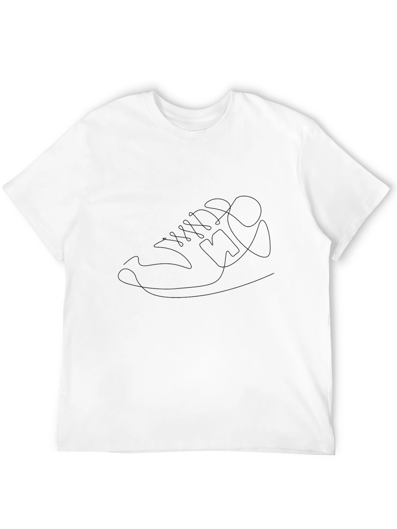 Mens Black Casual Crew Neck T-Shirt