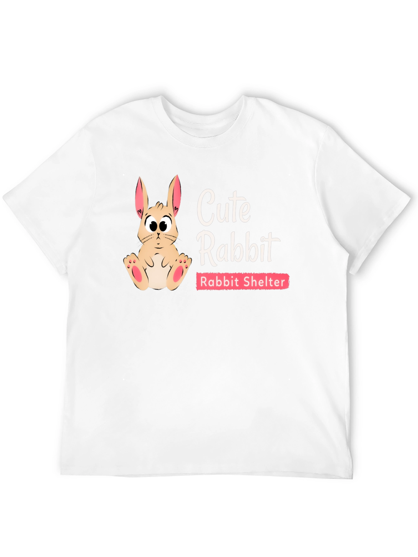 Cute Rabbit Shelter T-Shirt Animal Rescue Tee