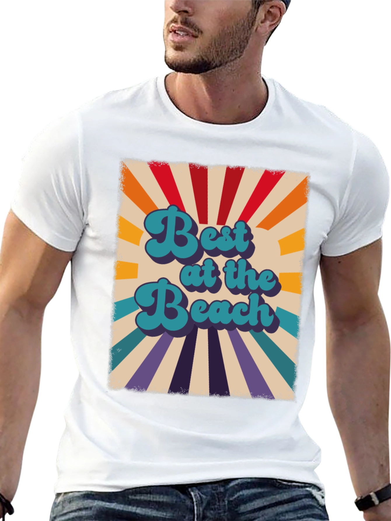 Retro Best at the Beach Graphic T-Shirt