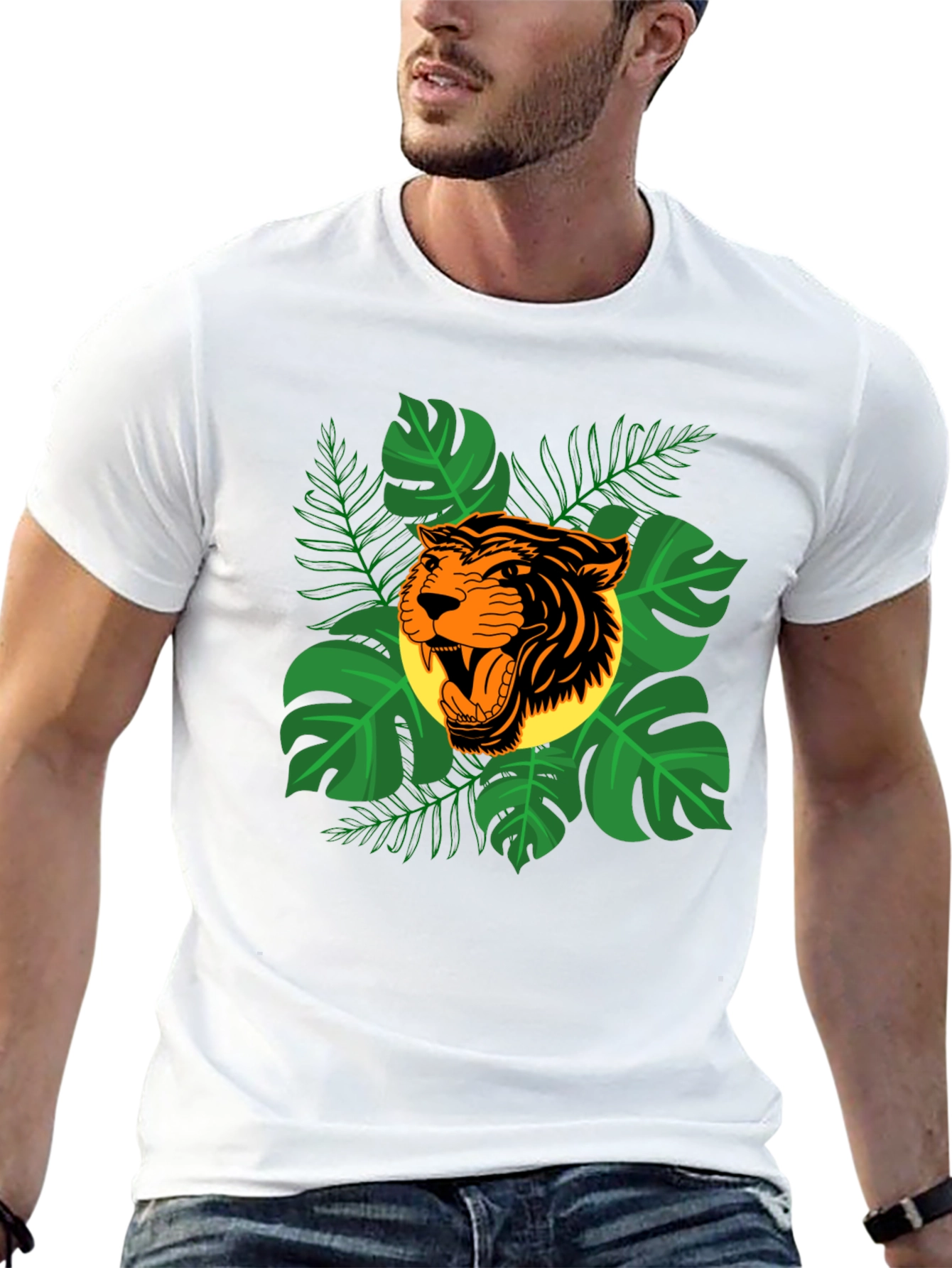 Tiger Jungle Graphic T-Shirt - Roar into Style!