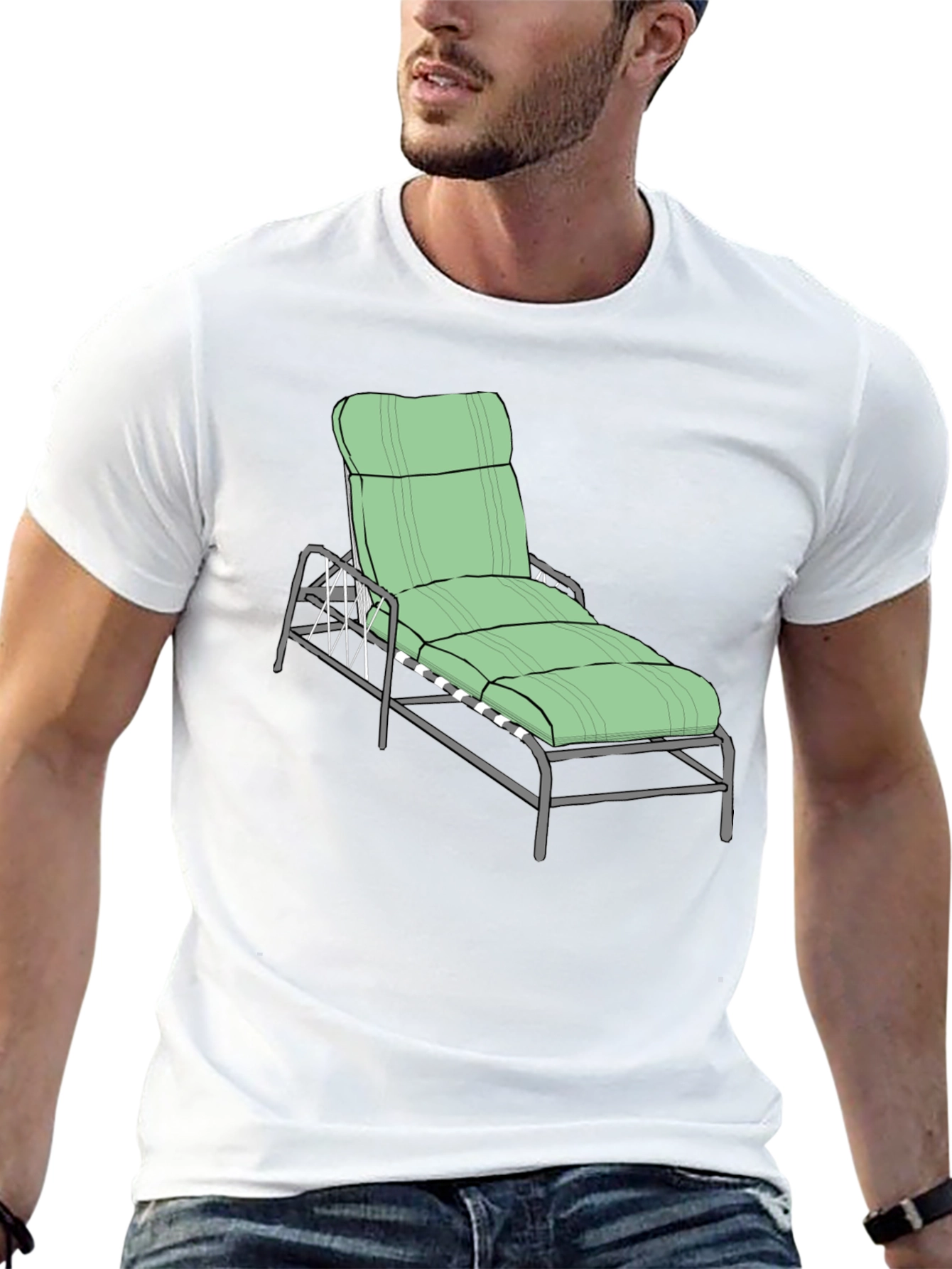 Relaxing Lounger Graphic Tee - Beach Vibes!