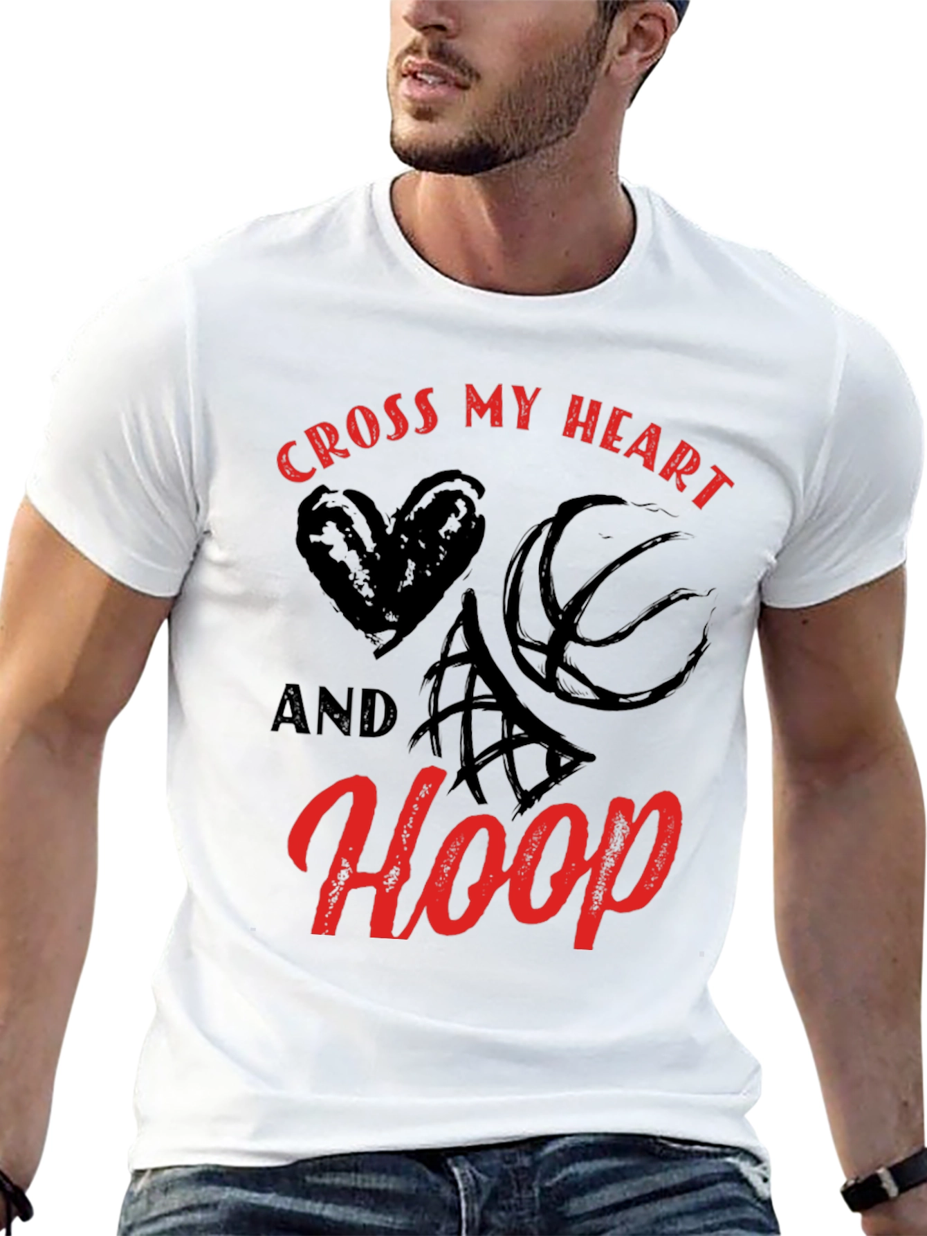 Cross My Heart and Hoop Graphic T-Shirt